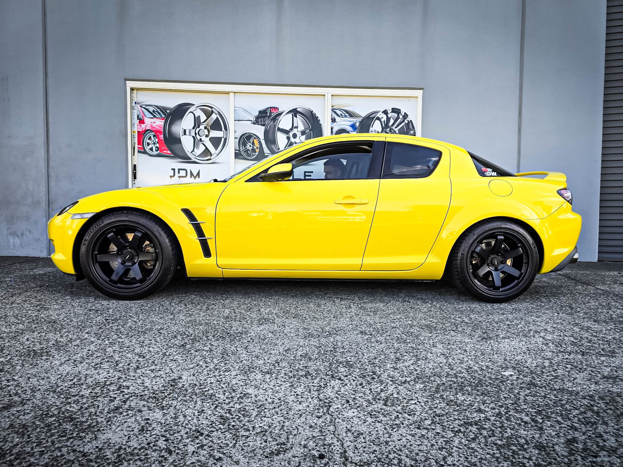 mazda rx-8 avid av-06 matte black wheel #15381