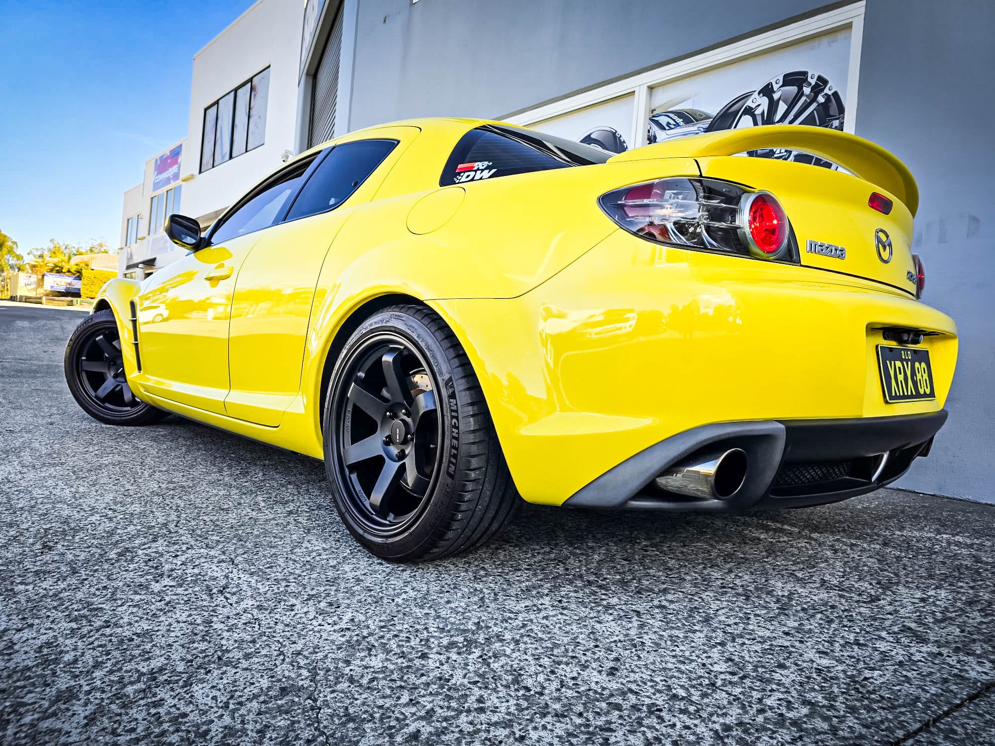 mazda rx-8 avid av-06 matte black wheel #15381