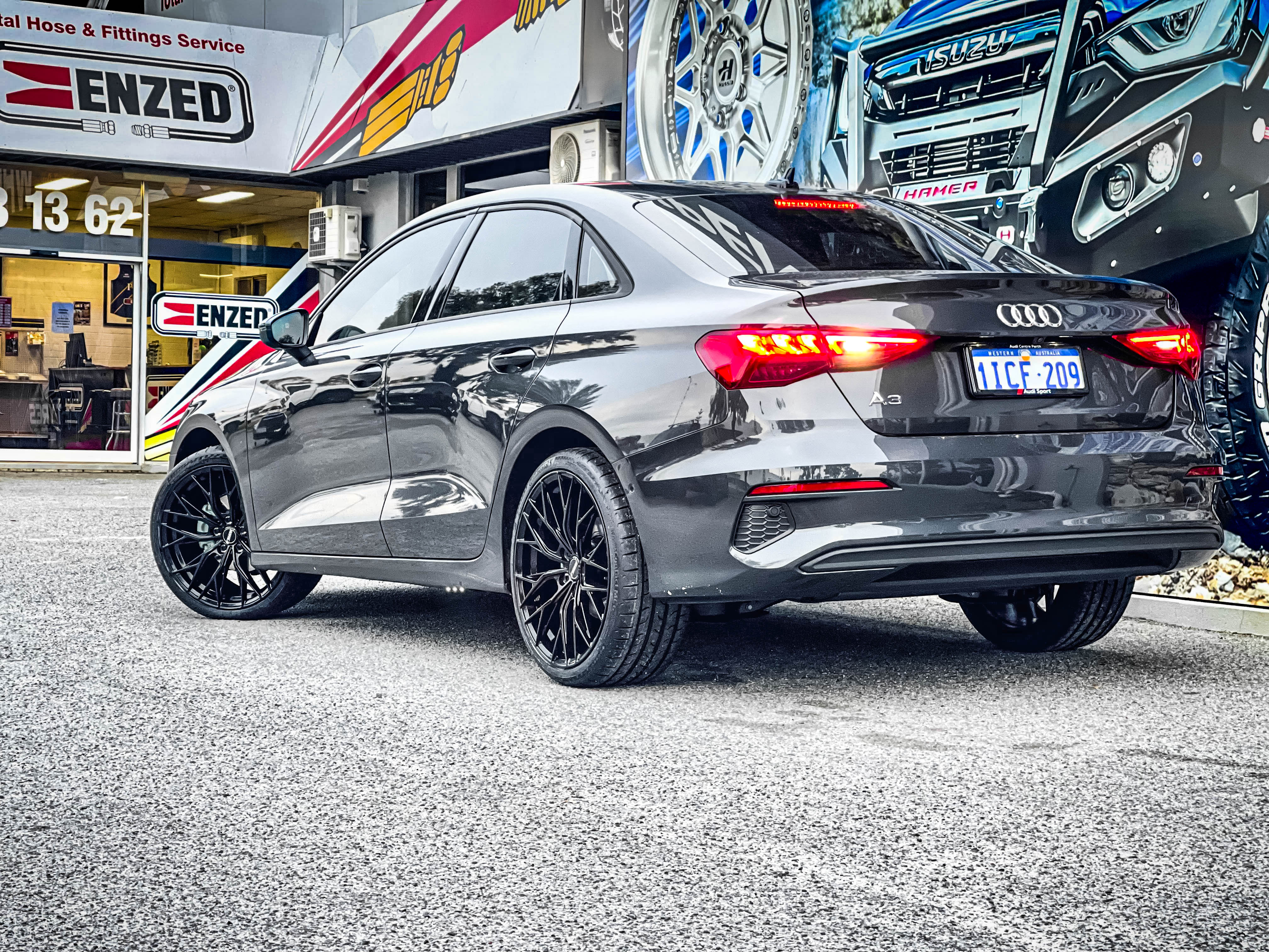 audi a3 hussla rizz gloss black wheel #15952
