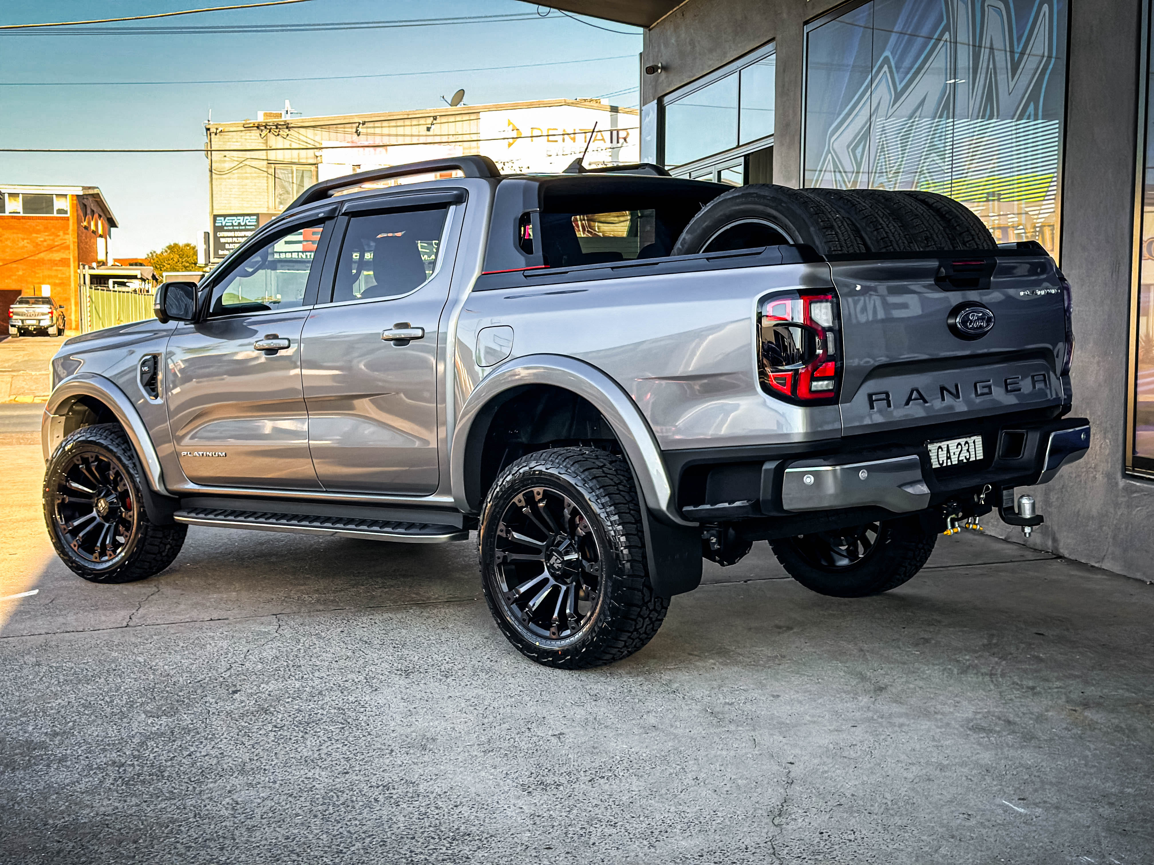 ford ranger hussla ambush bronze tint face wheel #16413