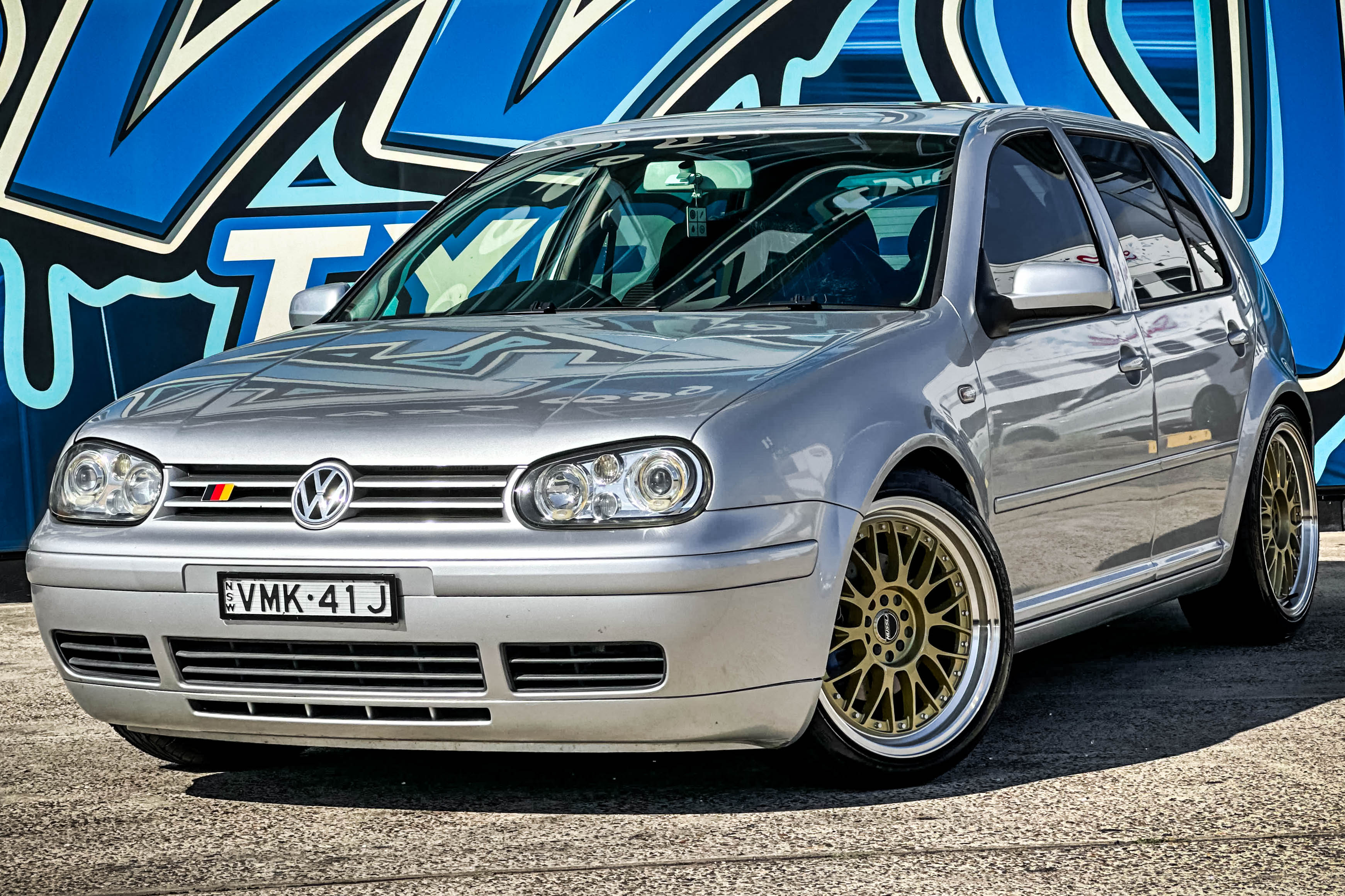 VOLKSWAGEN GOLF HUSSLA 021 GOLD MACHINED LIP #16755