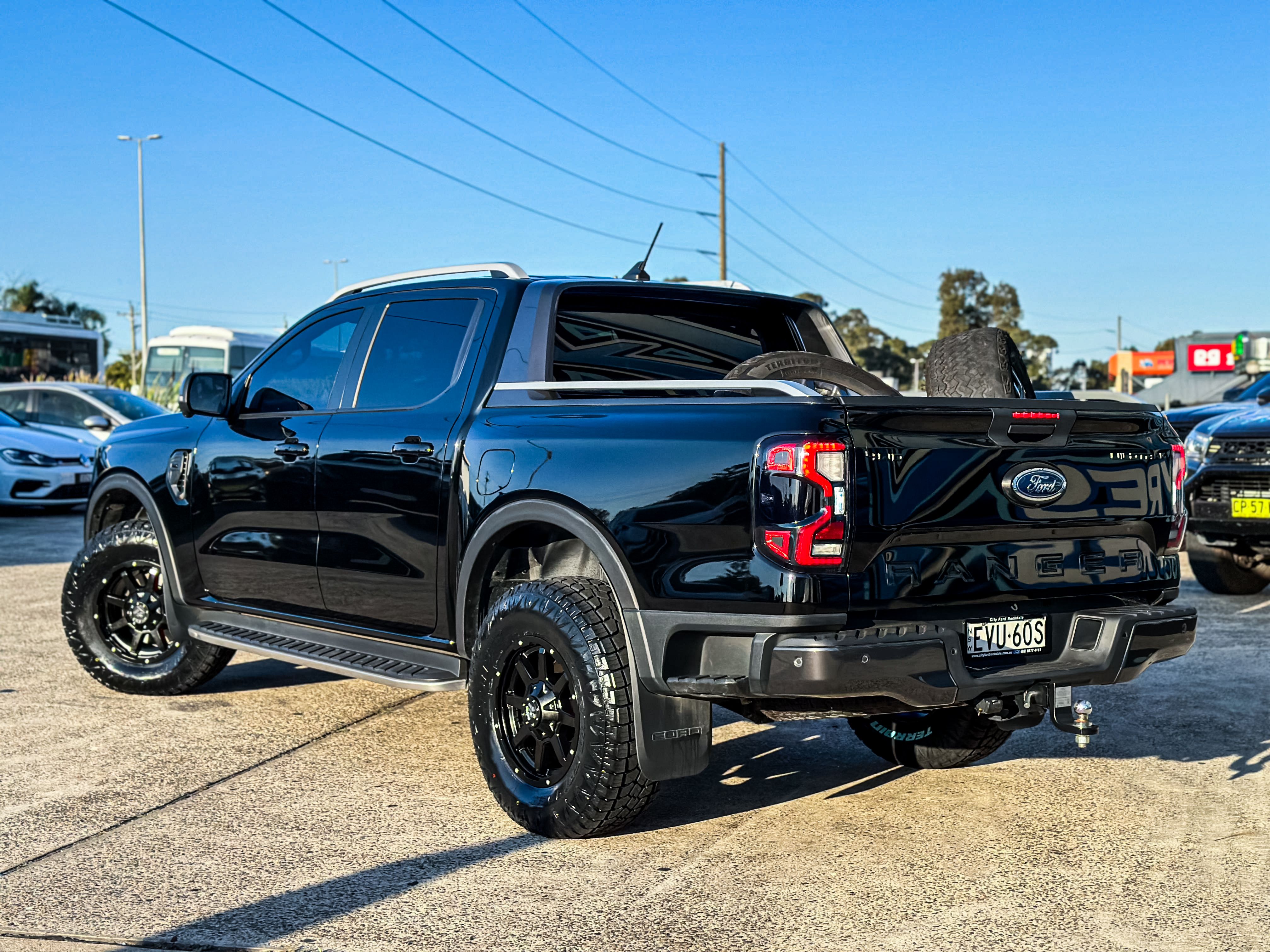 ford ranger raptor hussla stealth matte black wheel #16815