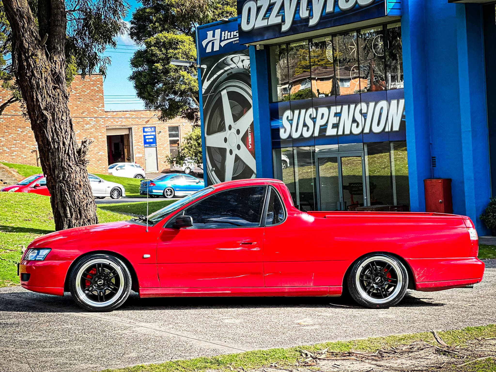 holden commodore vb-vz hussla race spec gloss black polished lip wheel ...