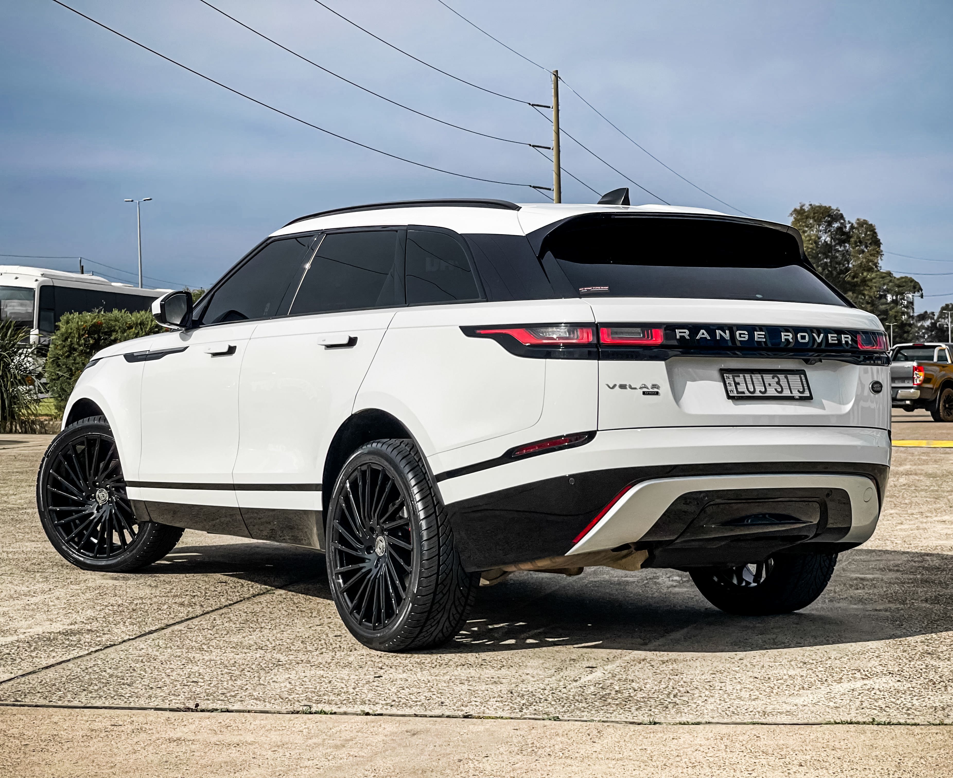 Range Rover Velar Blak land rover range rover velar lexani wraith full gloss black wheel #16926