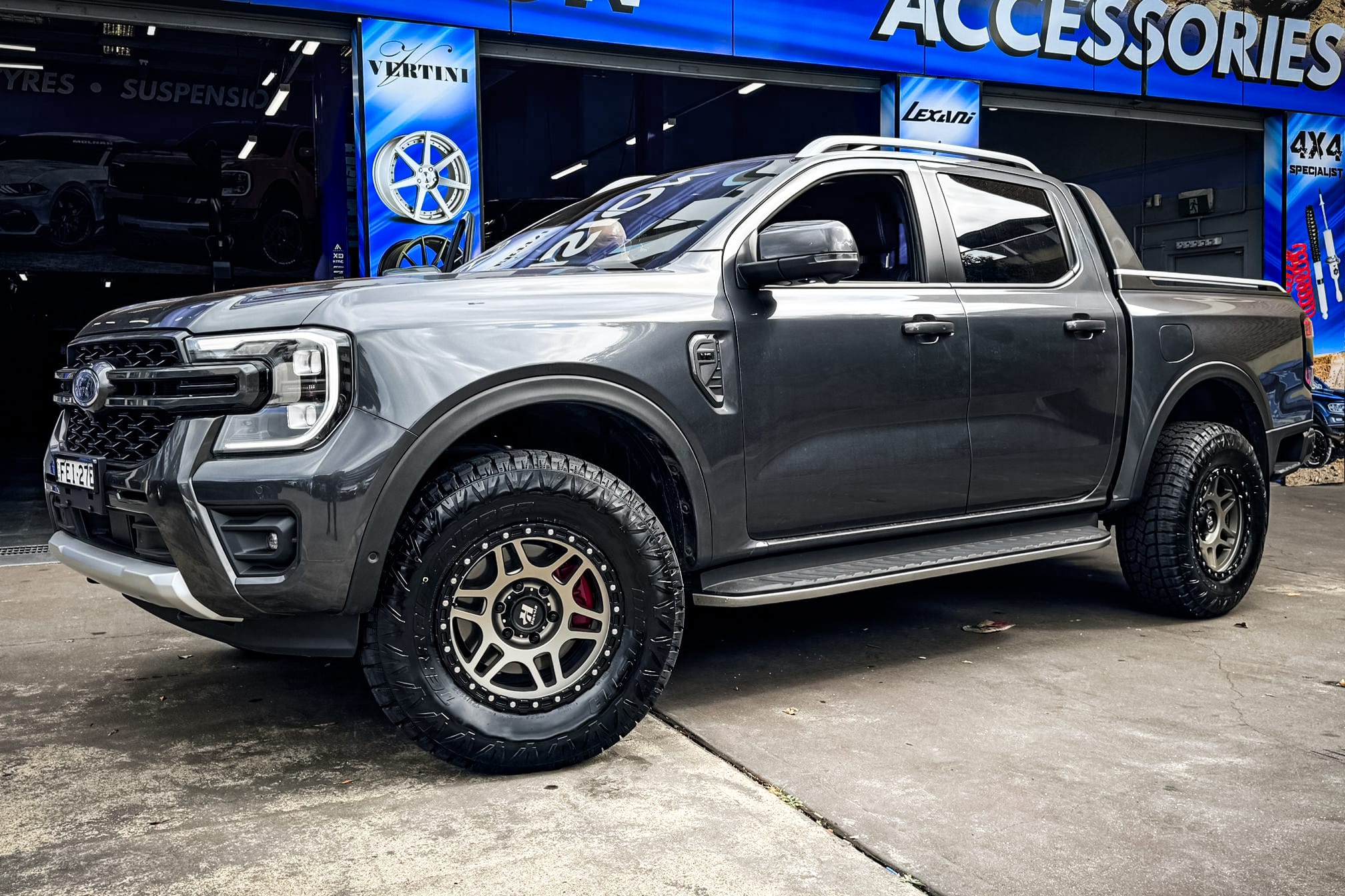 ford ranger hussla terror matte bronze wheel #16927