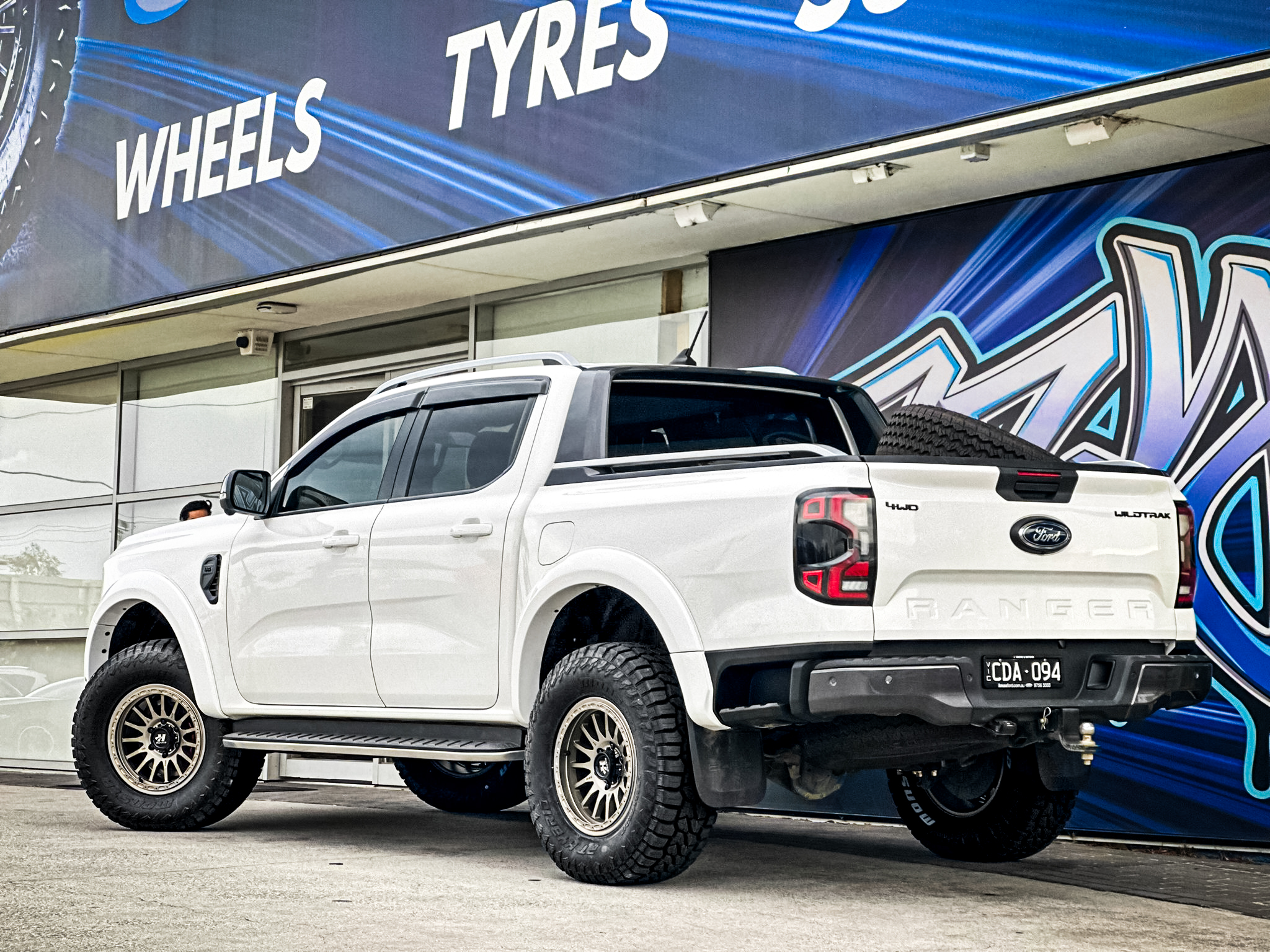 ford ranger hussla rugged race full matte bronze wheel #16988