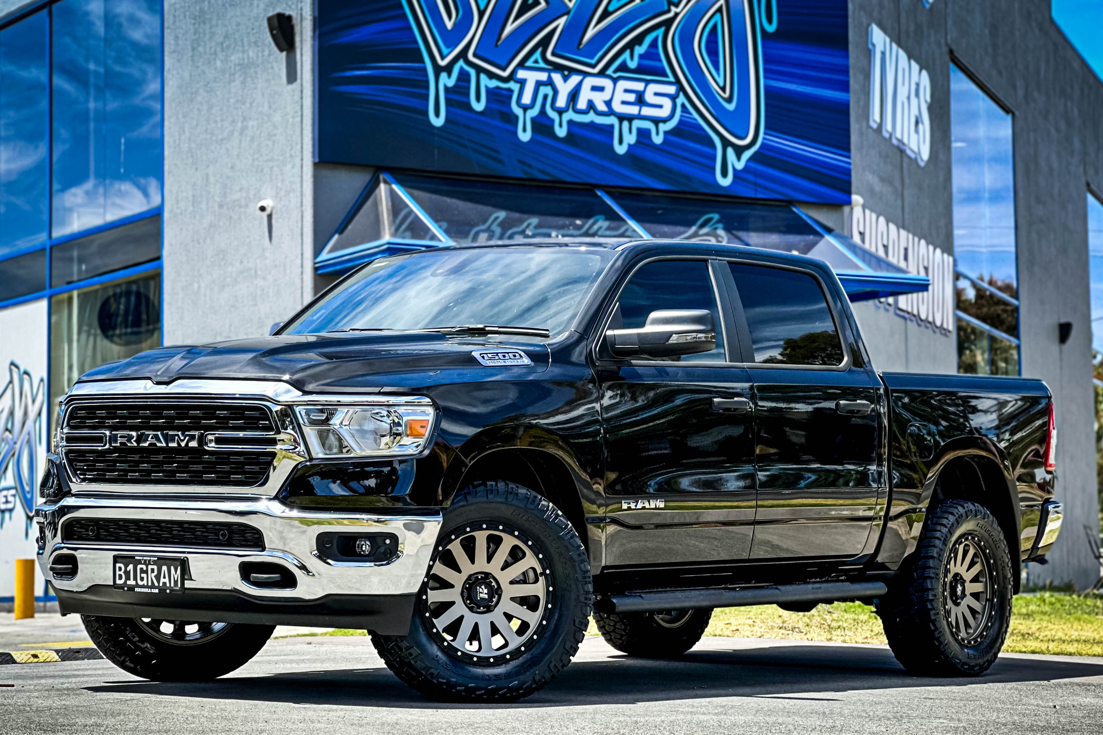 RAM 1500 HUSSLA HARDROCK MATTE BRONZE BLACK LIP 20 #17517