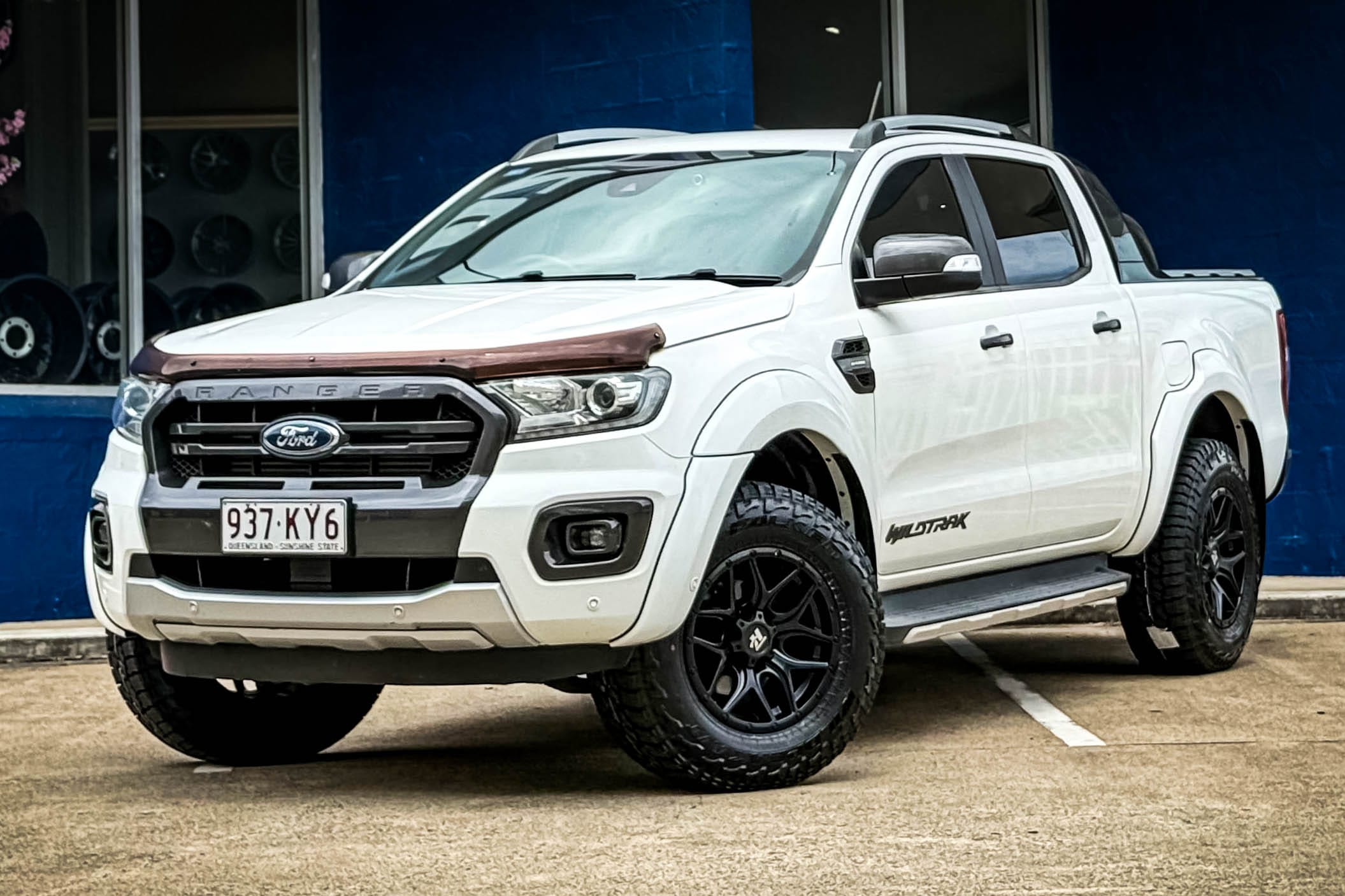 ford ranger hussla beretta matte black wheel #17639