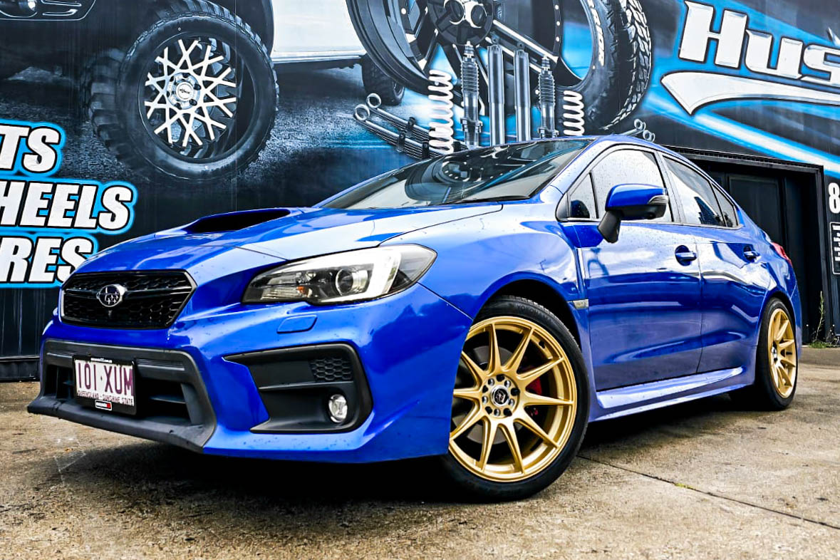 SUBARU WRX HUSSLA 027 GOLD 18 #18087