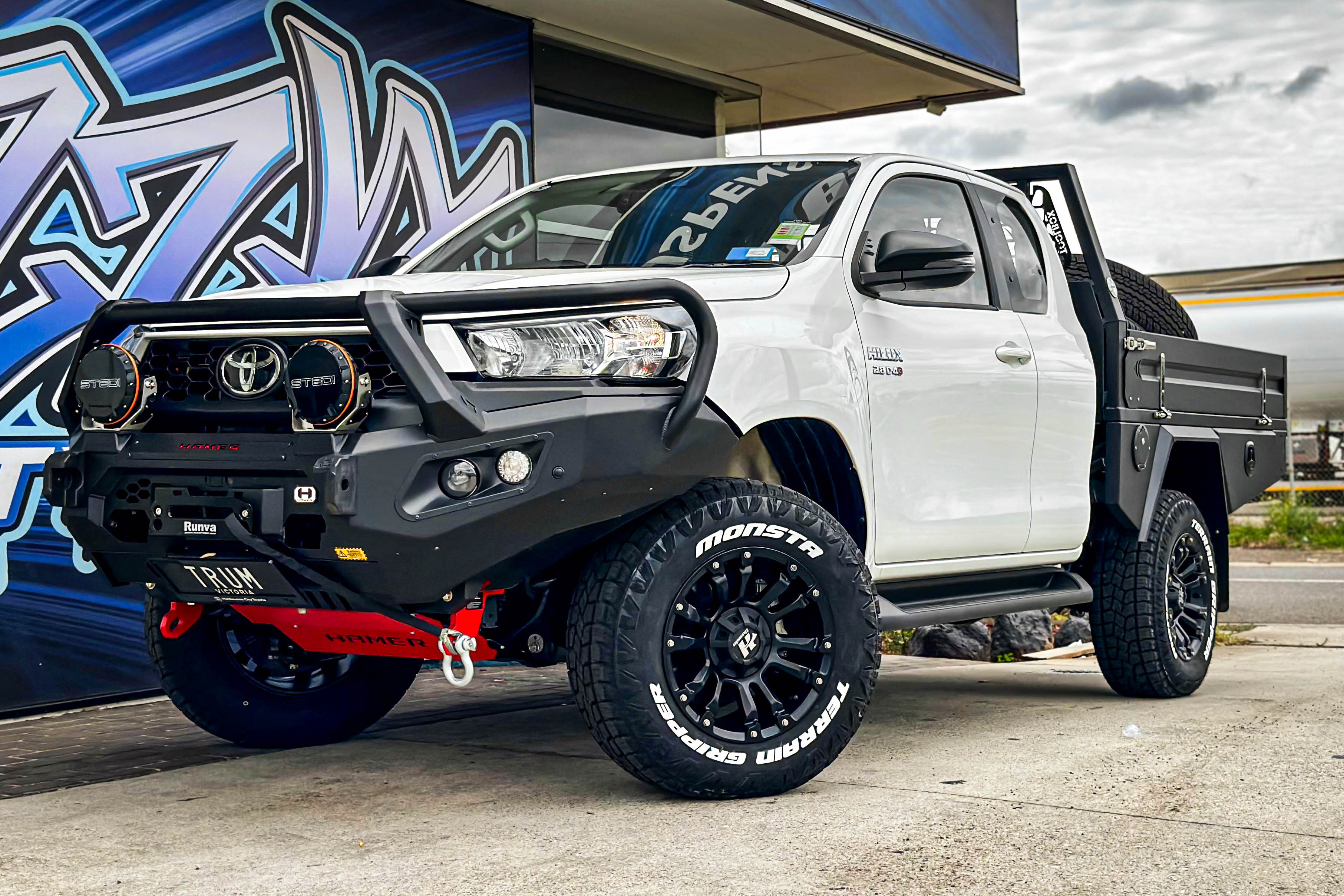 TOYOTA HILUX HUSSLA AMBUSH MATTE BLACK 17 #18124