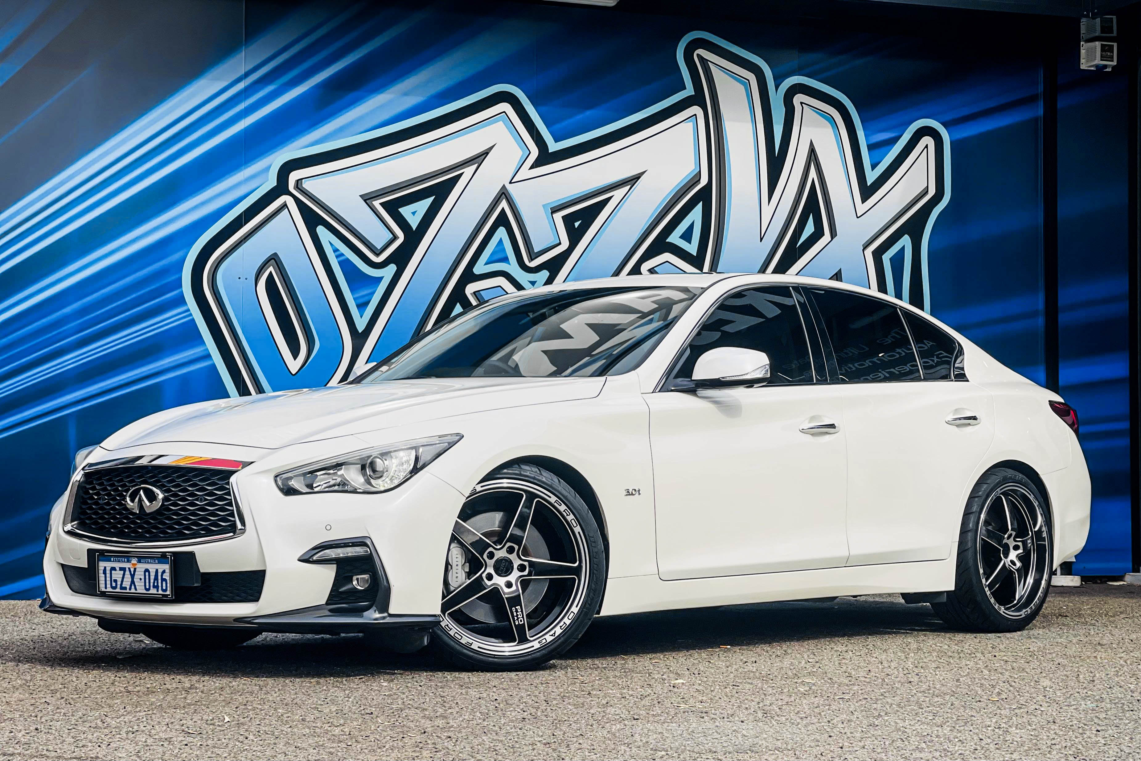 INFINITI Q50 PRO DRAG PD1 BLACK LIP 20 #18188