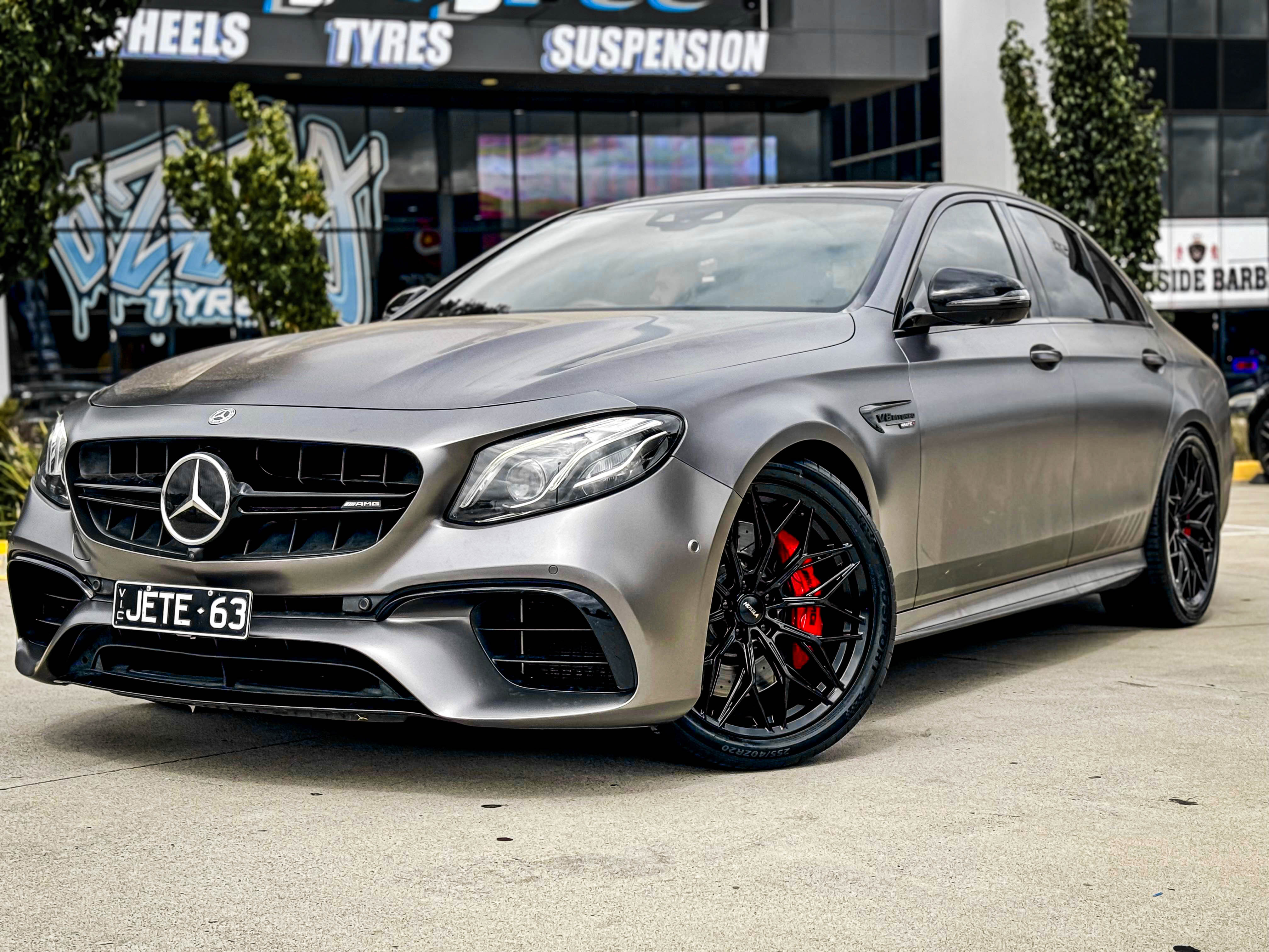 MERCEDES-BENZ E-CLASS AMG HUSSLA LAMINE SATIN BLACK 20 #18432