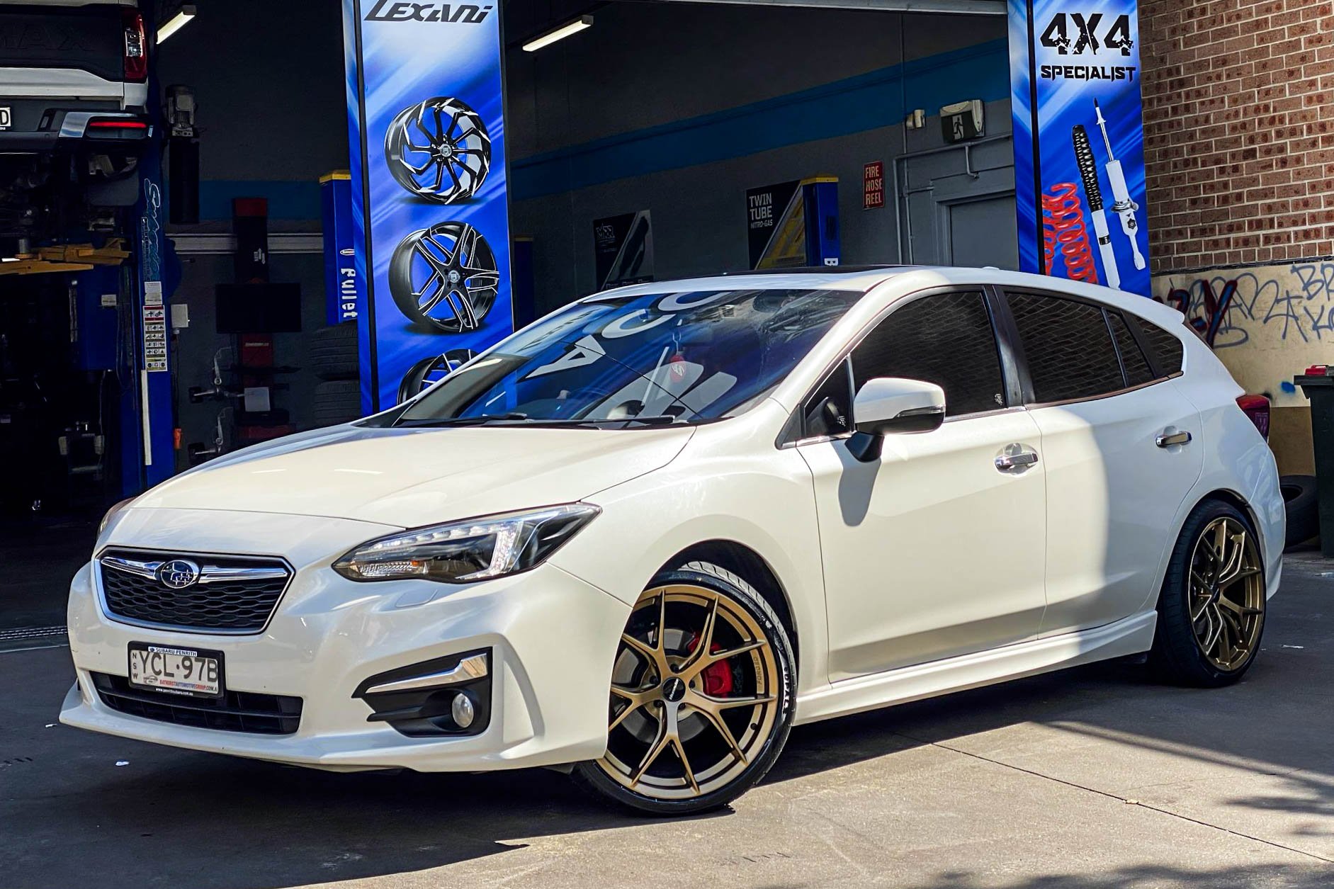 SUBARU LEVORG HUSSLA FORGED B6 MATTE BRONZE #18436