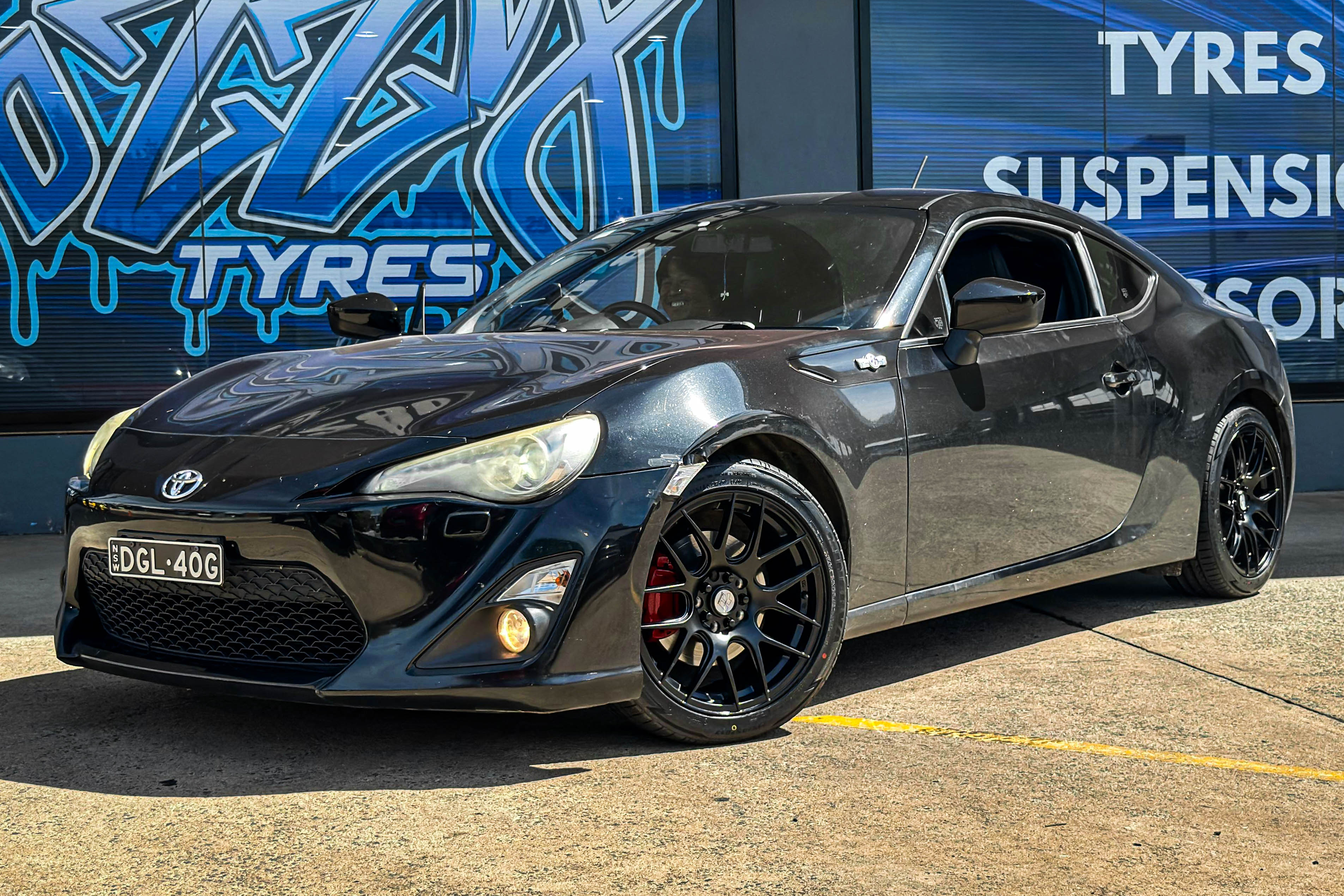 TOYOTA 86 HUSSLA 030 MATTE BLACK 17 #18437