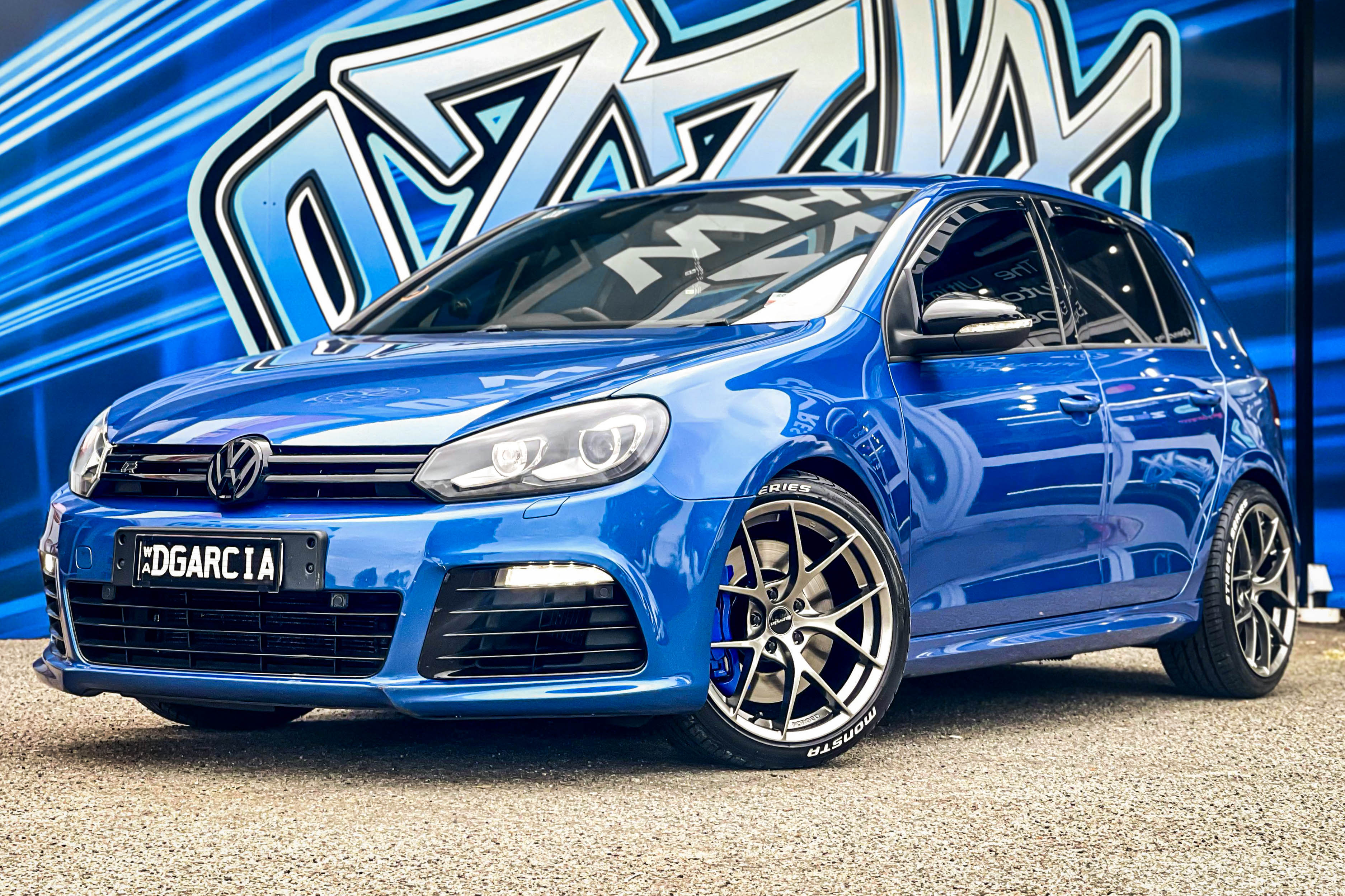 VOLKSWAGEN GOLF HUSSLA FORGED B5 DIAMOND BLACK #18440