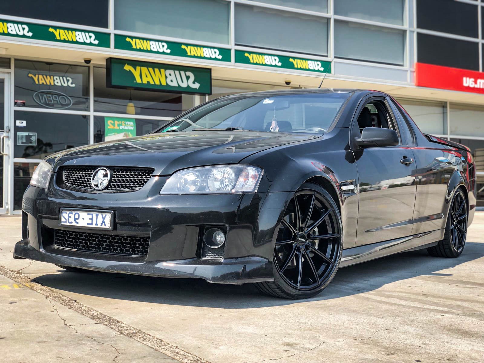 Holden Ute Hussla Moz Gloss Black Wheel #188