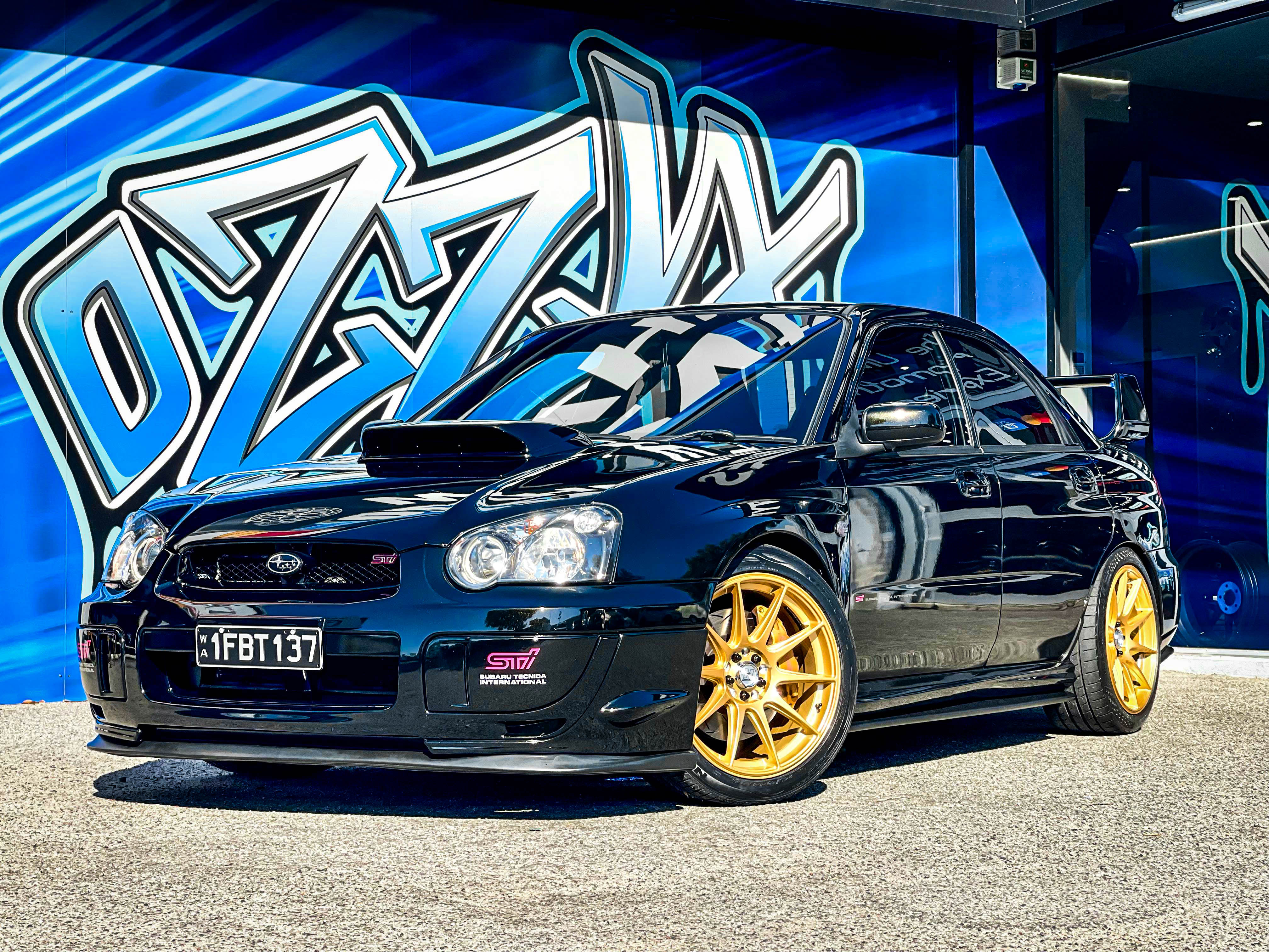 subaru wrx hussla 027 gold wheel #19106