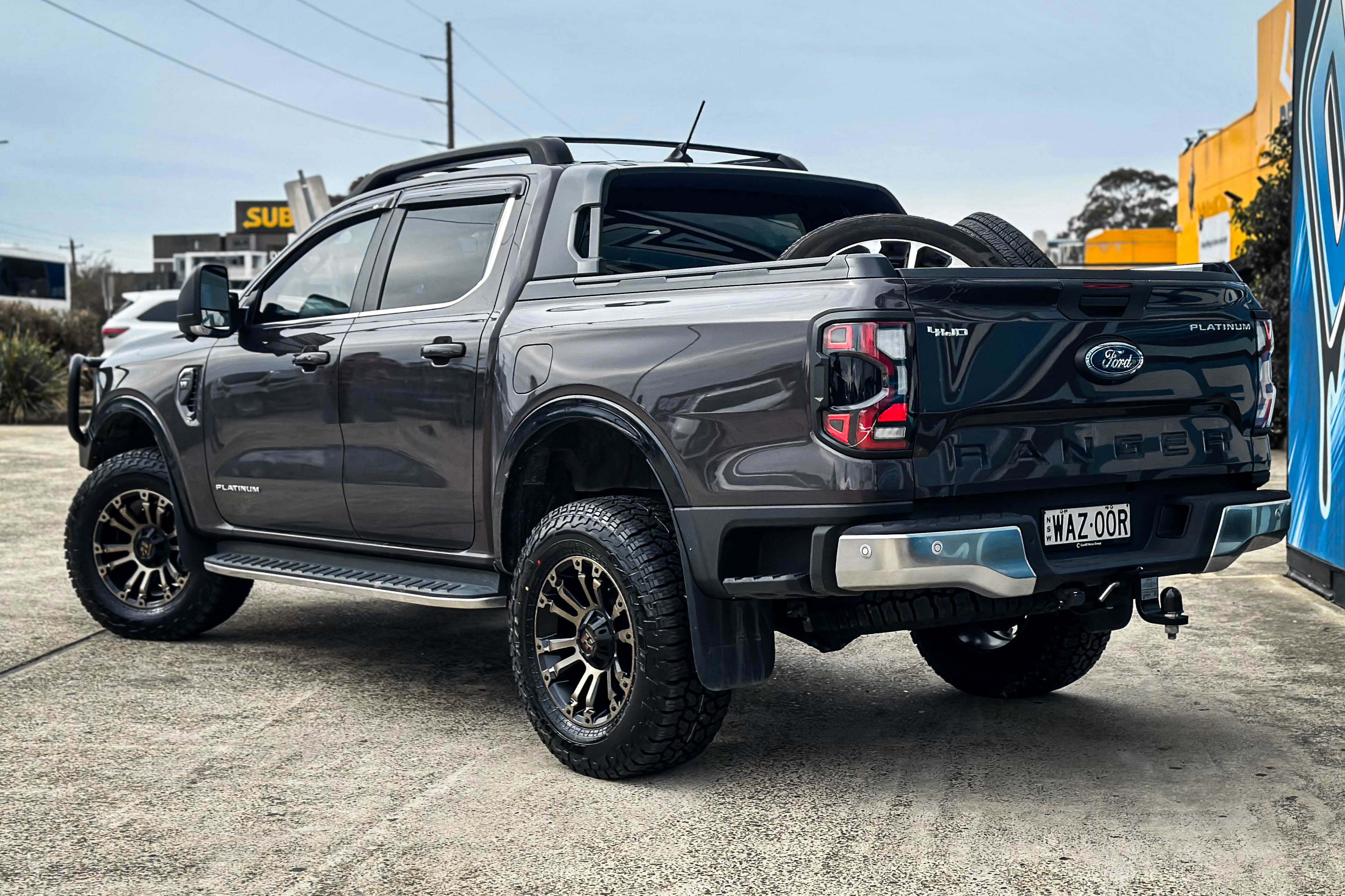 ford ranger next gen hussla ambush bronze tint face wheel #20003