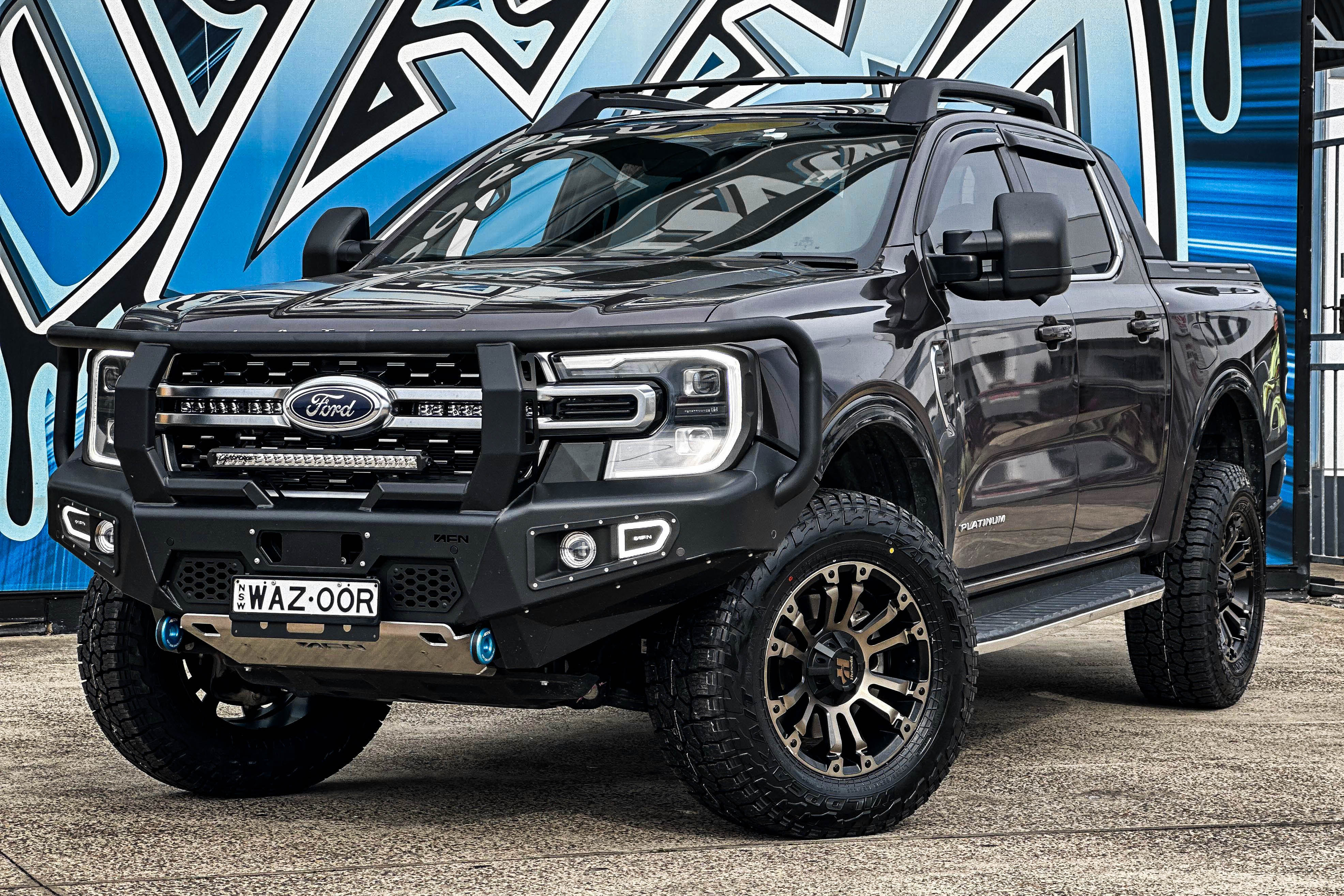 ford ranger next gen hussla ambush bronze tint face wheel #20003