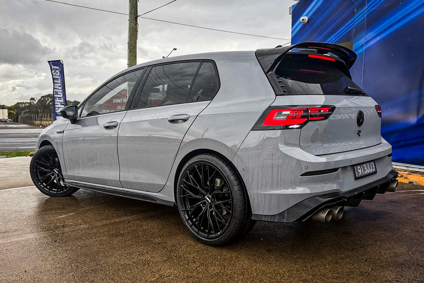 volkswagen golf hussla rizz gloss black wheel #20423