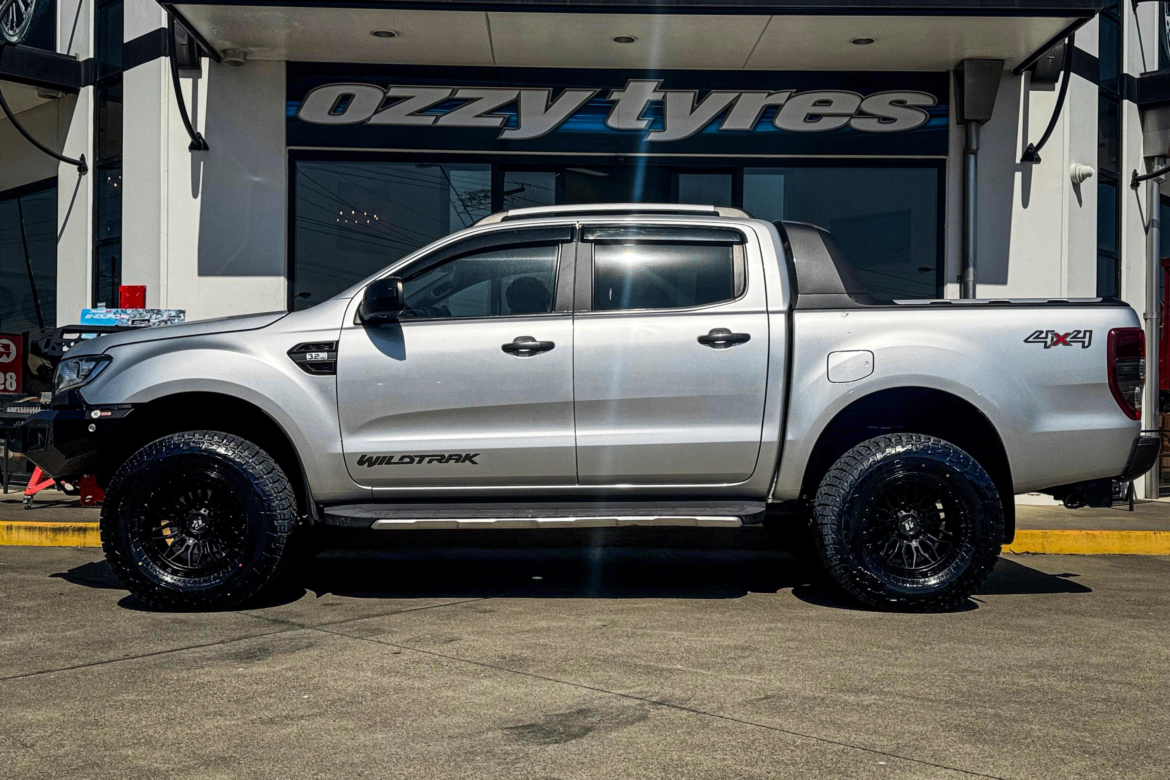 Ford Ranger Bullbasau ford ranger hussla bully satin black wheel #20756