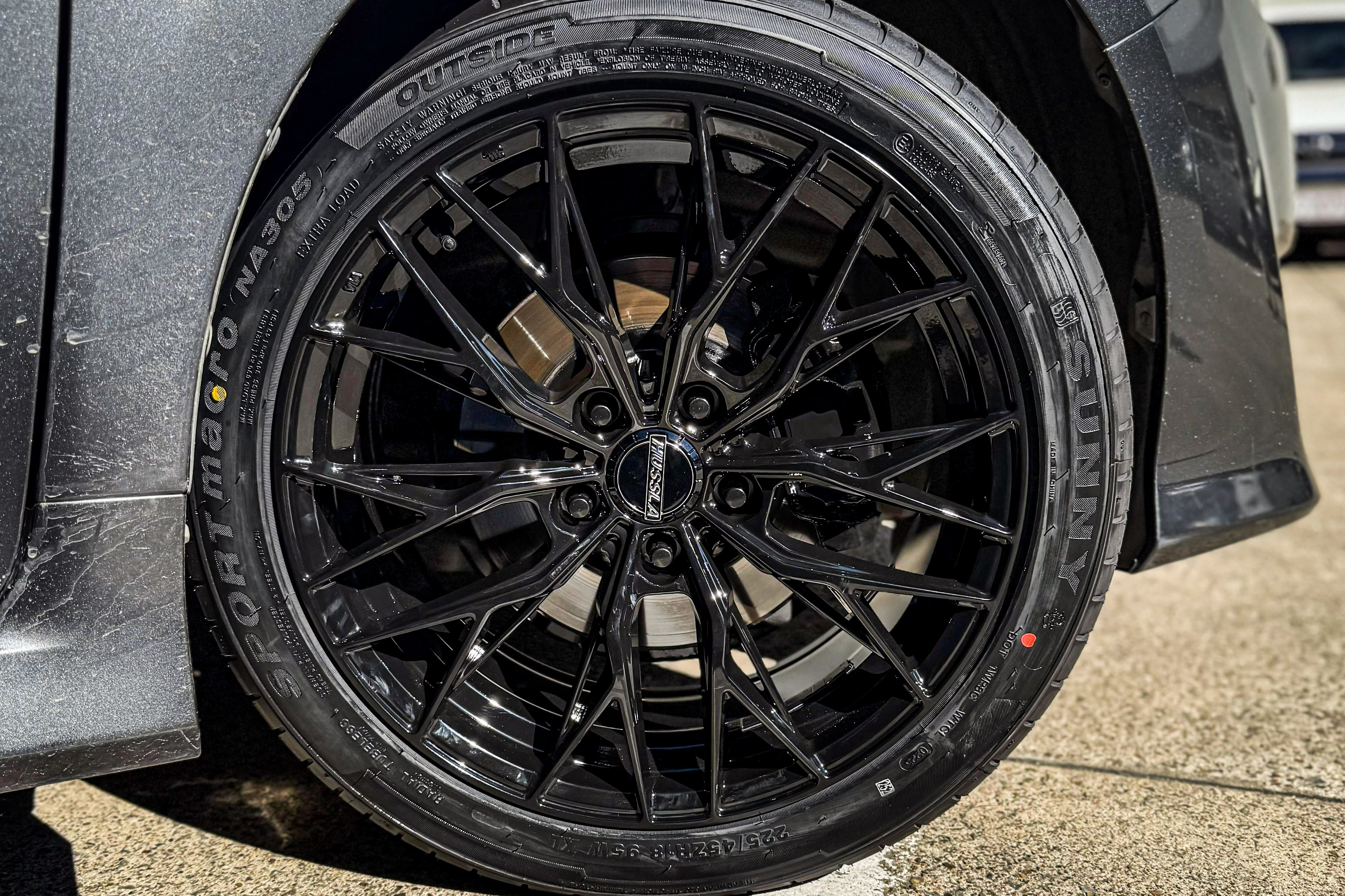 toyota camry hussla rizz gloss black wheel #21354