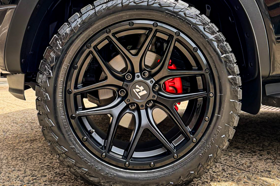 ford ranger hussla beretta matte black wheel #21817