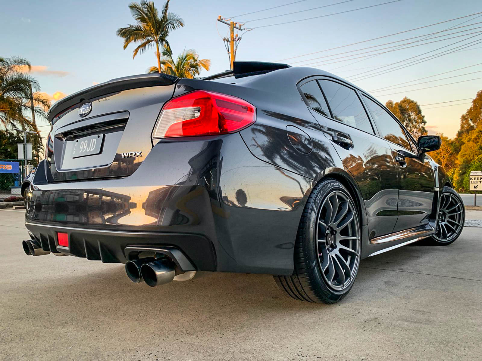 Subaru wrx avid av-20 matte gunmetal #2480
