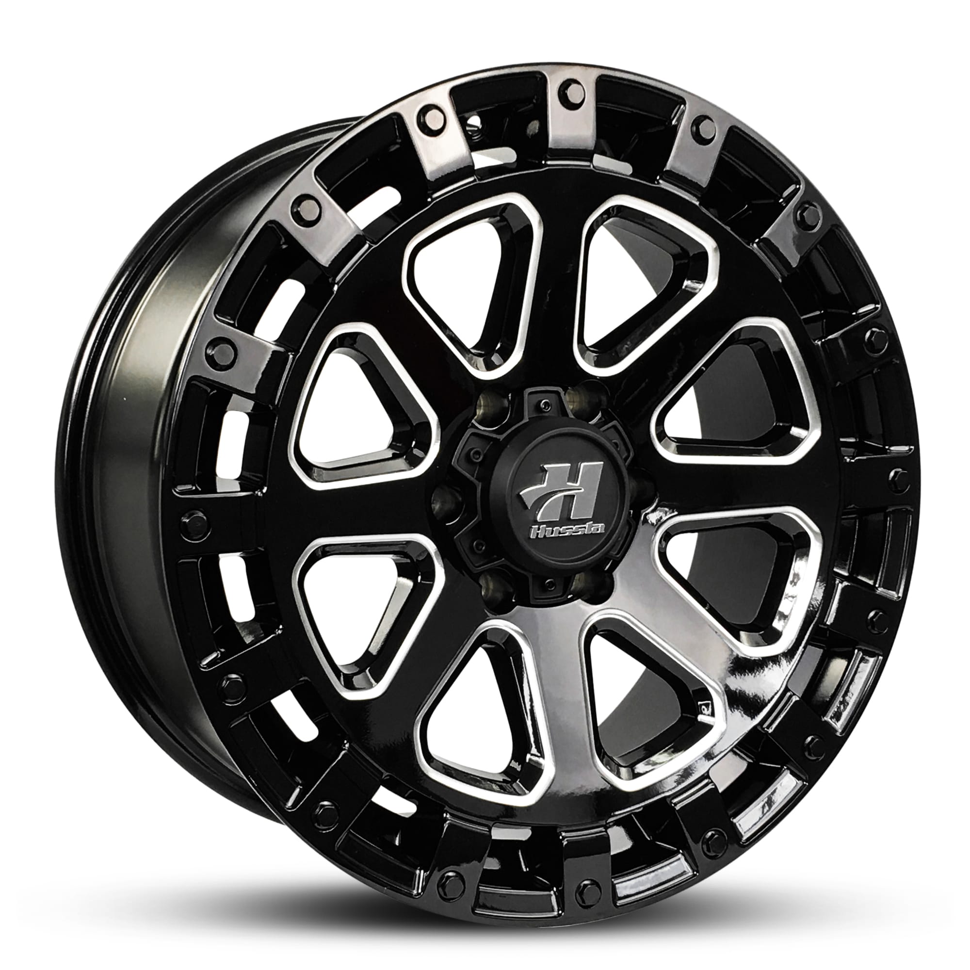 TAKE OVER GLOSS BLACK MILLED SPOKES BLACK BOLTS view 2