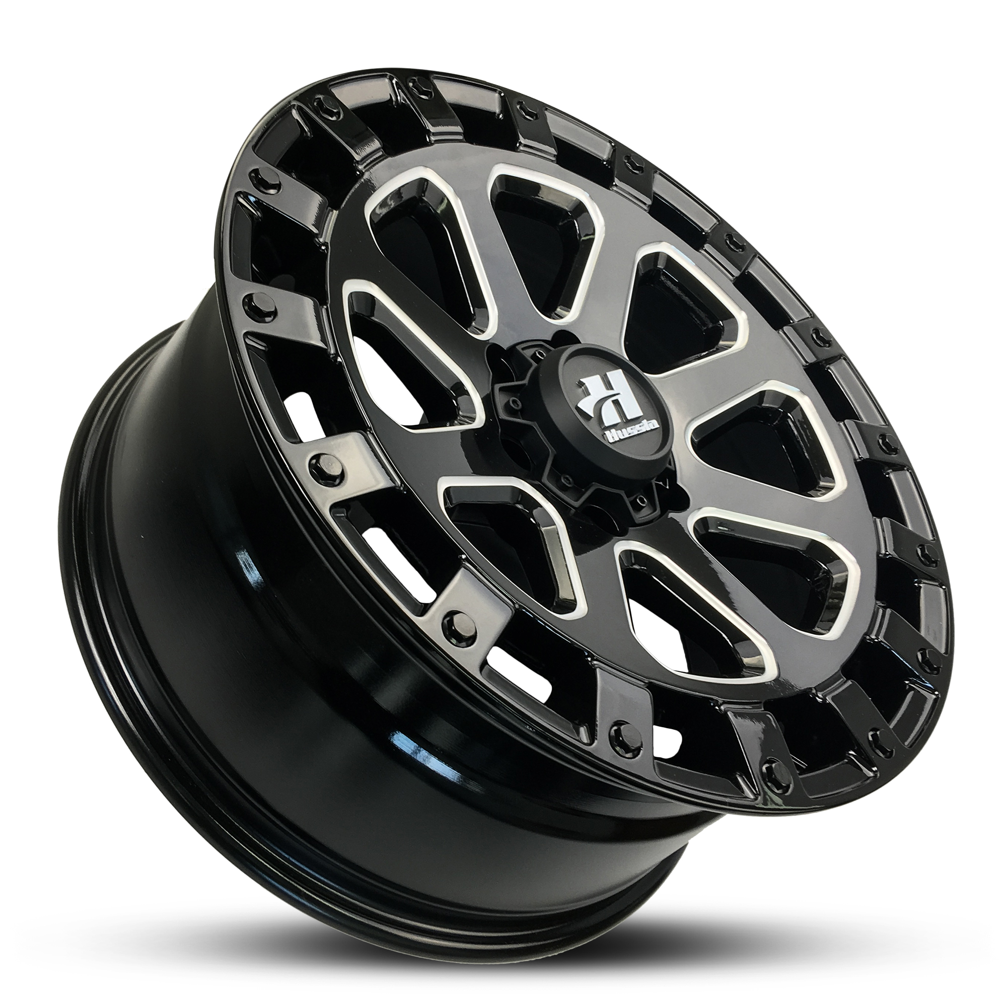 TAKE OVER GLOSS BLACK MILLED SPOKES BLACK BOLTS view 3