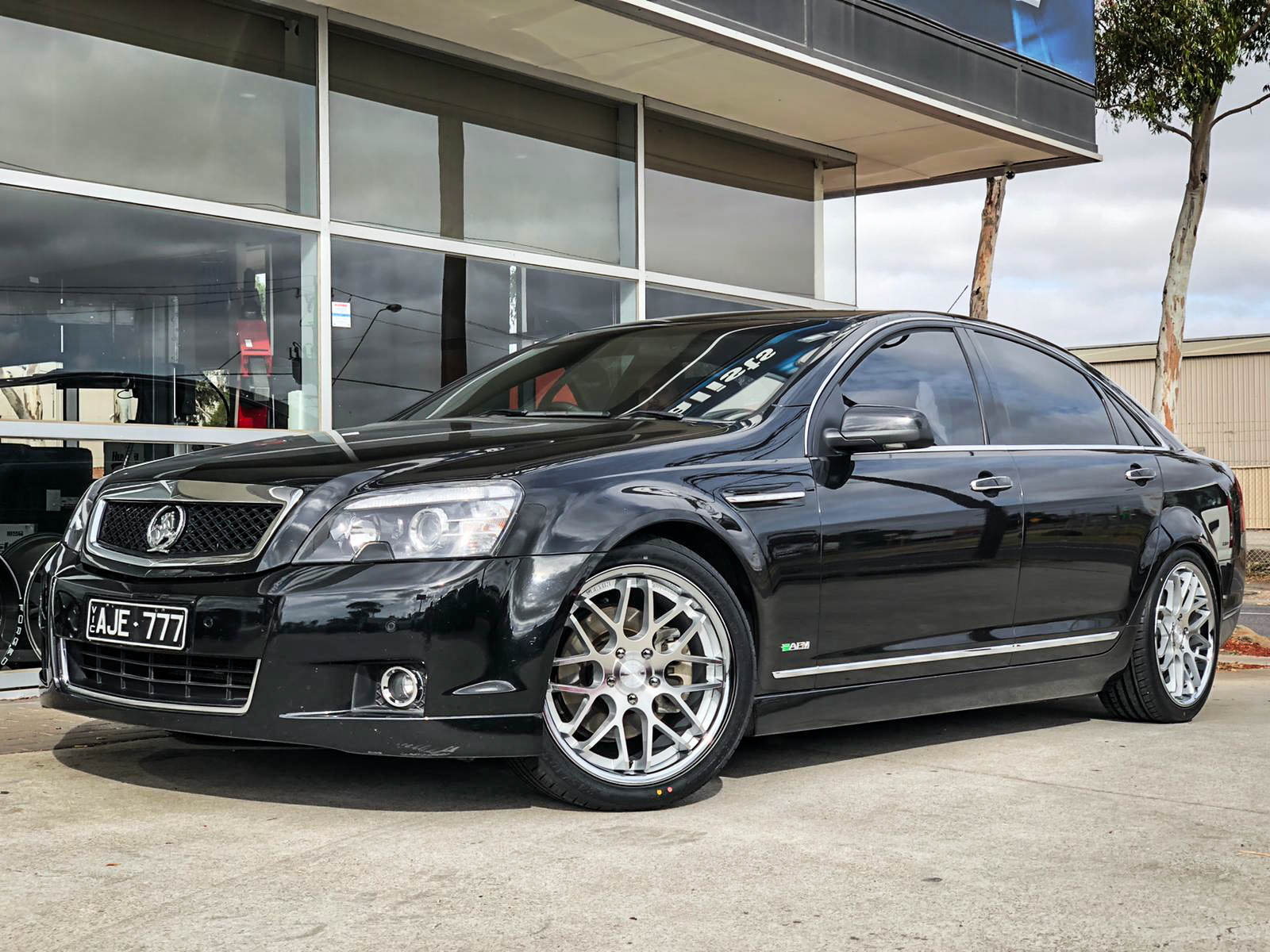 sv43-c black and silver with chrome lip Savini Wheels C6 Grand Sport on by Butler Tire - 6SpeedOnline Includes center cap and mounting hardware. Savini Forged | modern car