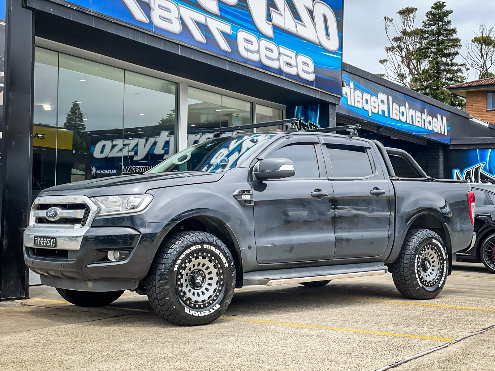 FORD RANGER HUSSLA STRIKEFORCE MATTE GREY Wheel #4820