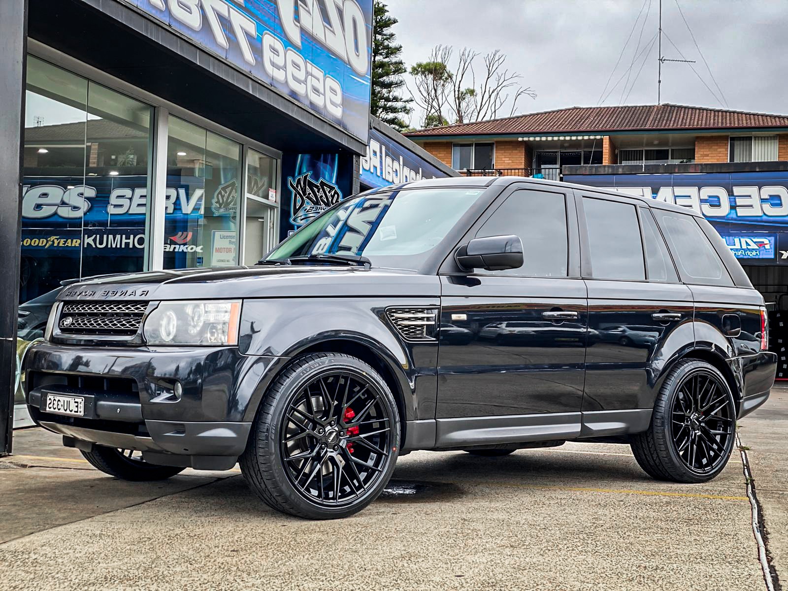LAND ROVER RANGE ROVER HUSSLA LIT GLOSS BLACK Wheel #5477 LAND ROVER RANGE ROVER HUSSLA LIT GLOSS BLACK Wheel #5477