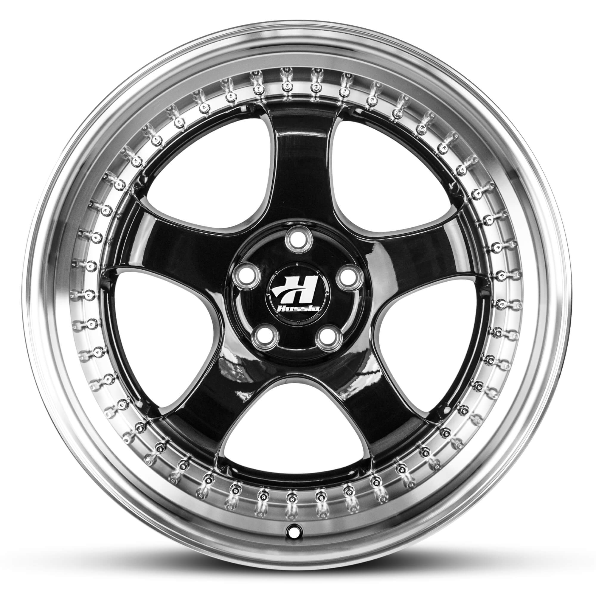 ZEN GLOSS BLACK CHROME RIVETS MACHINED LIP view 2