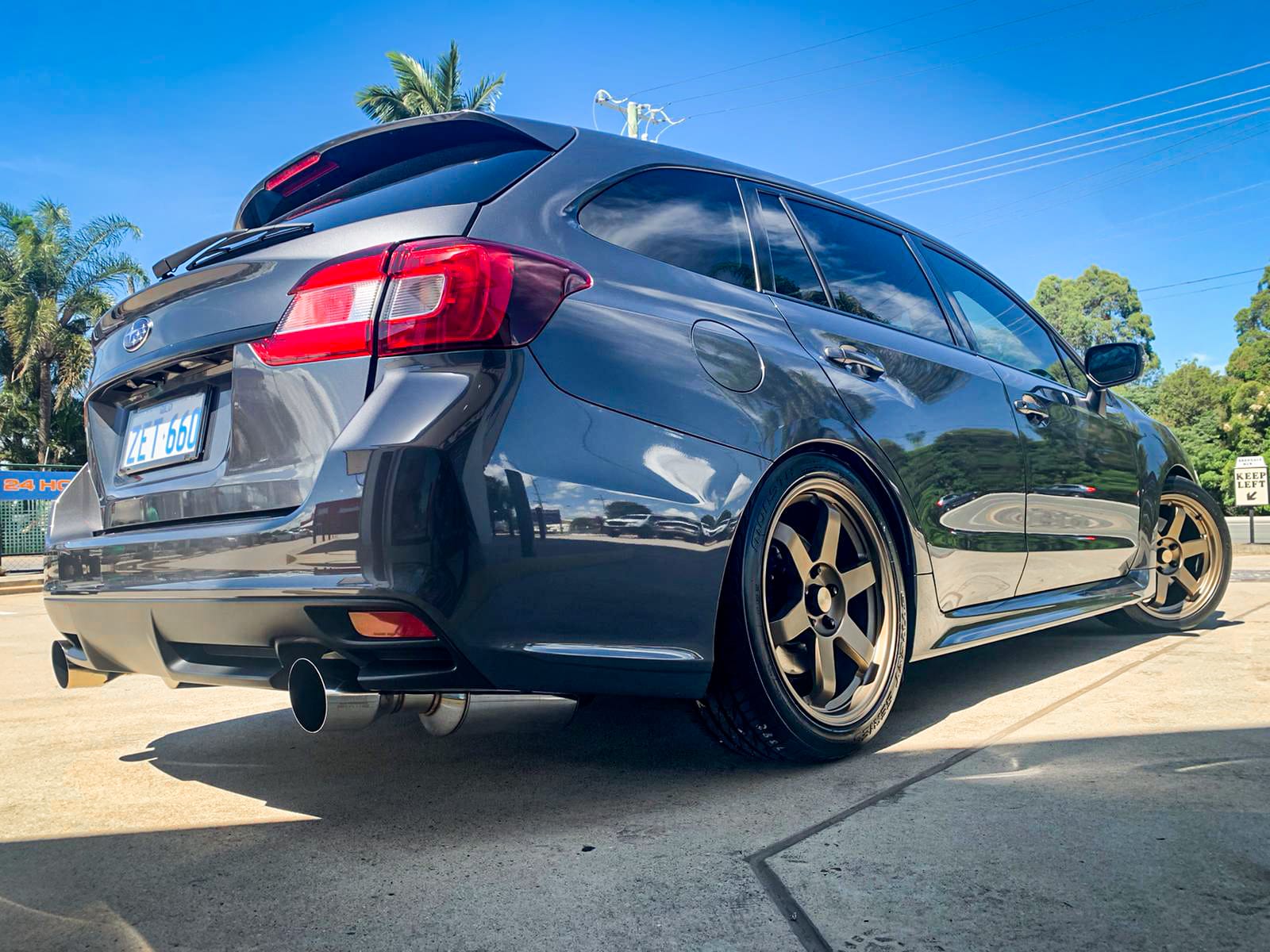 subaru impreza avid av-06 matte bronze wheel #5833