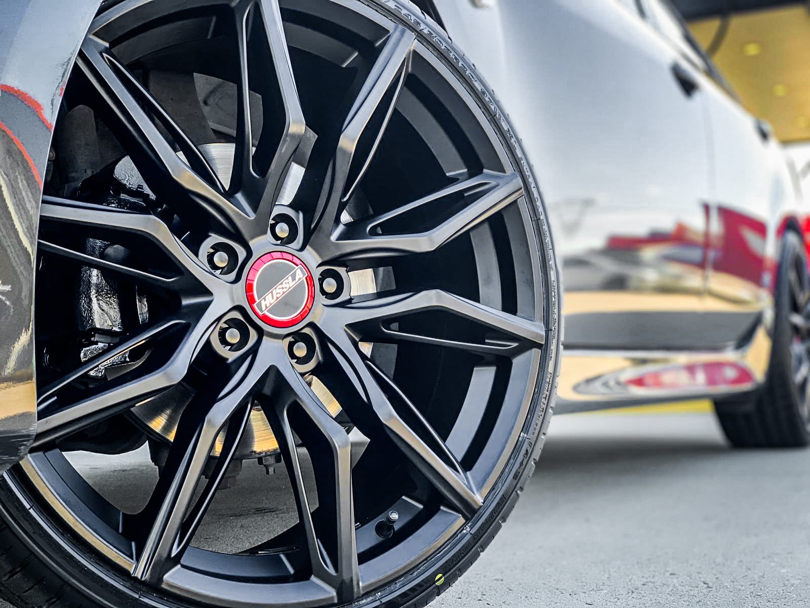 mazda 6 hussla medusa matte black wheel #6008