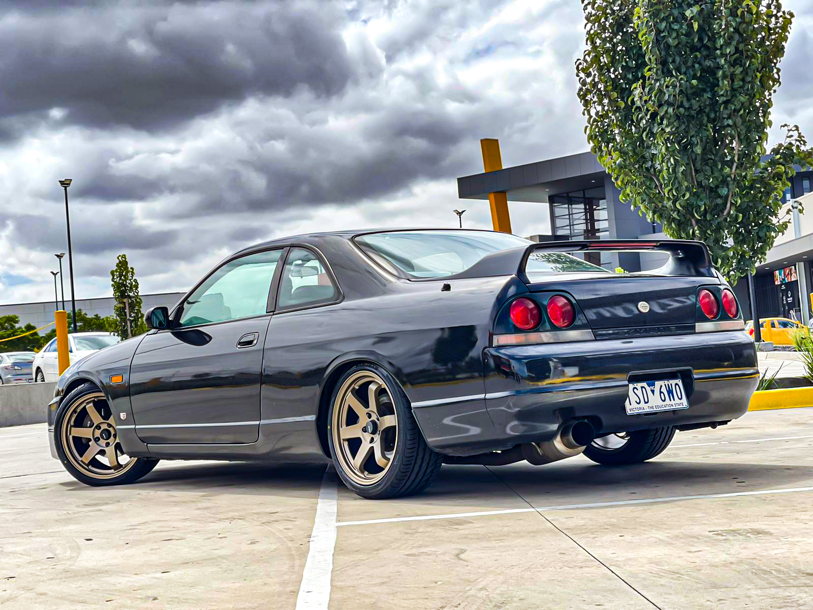 nissan skyline avid av-06 matte bronze wheel #6270
