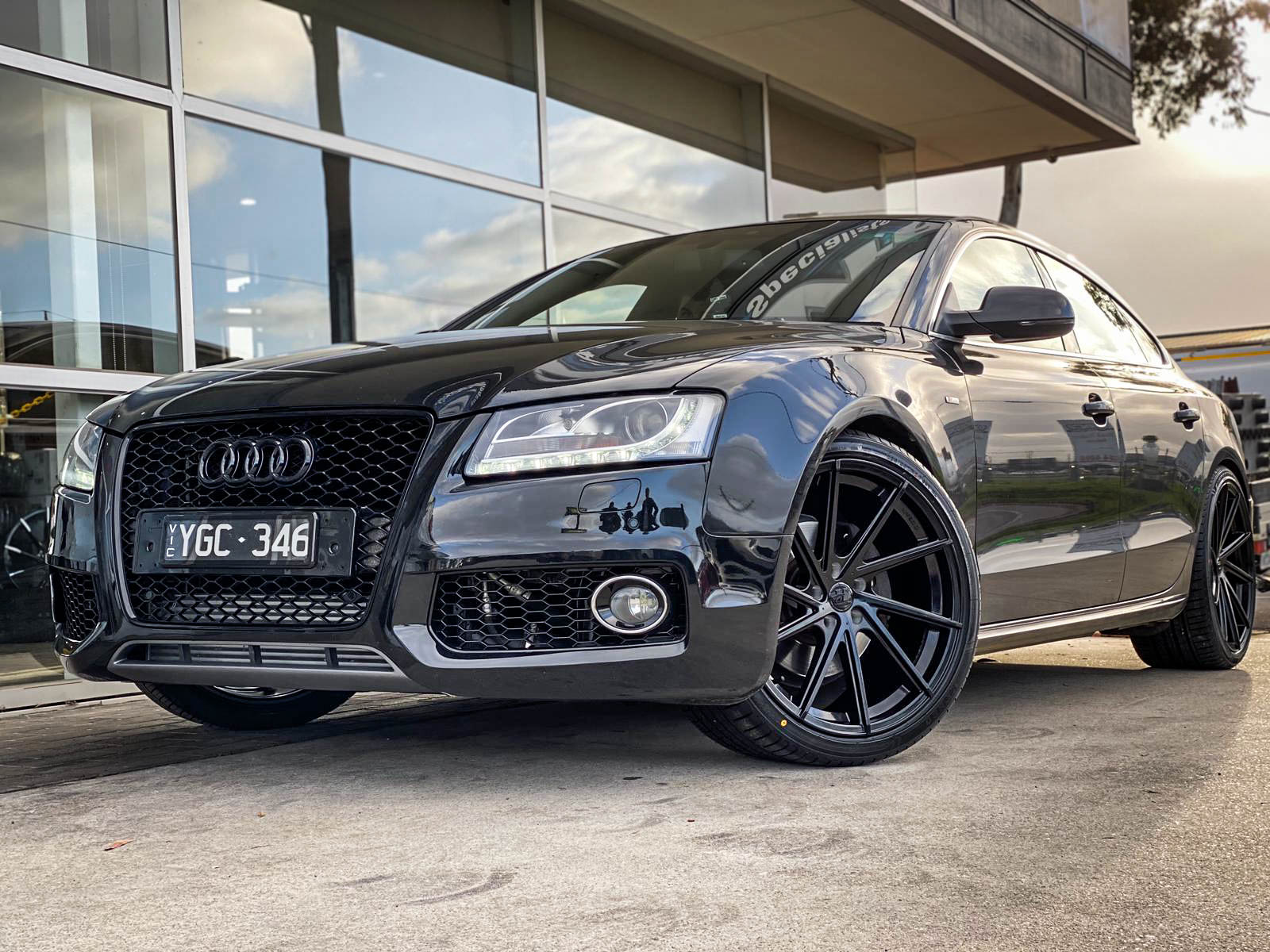 AUDI A5 HUSSLA ALZ GLOSS BLACK #640