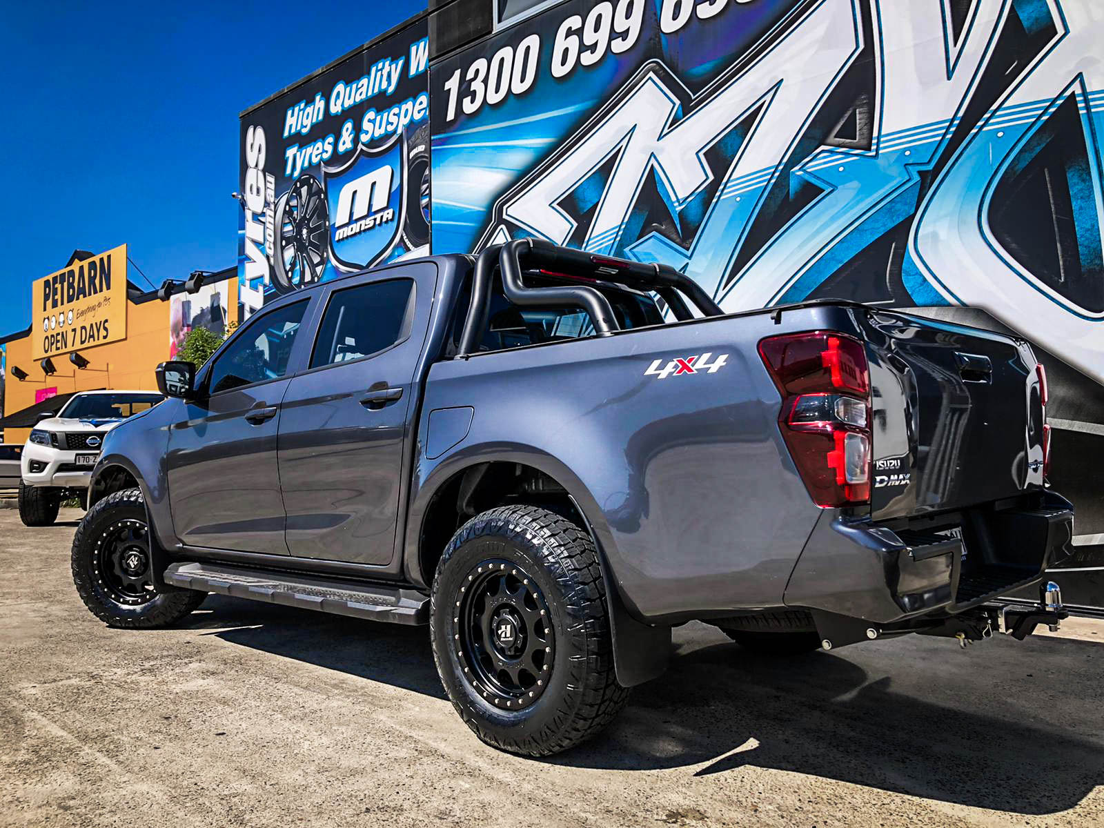 isuzu d-max hussla raptor matte black wheel #6733