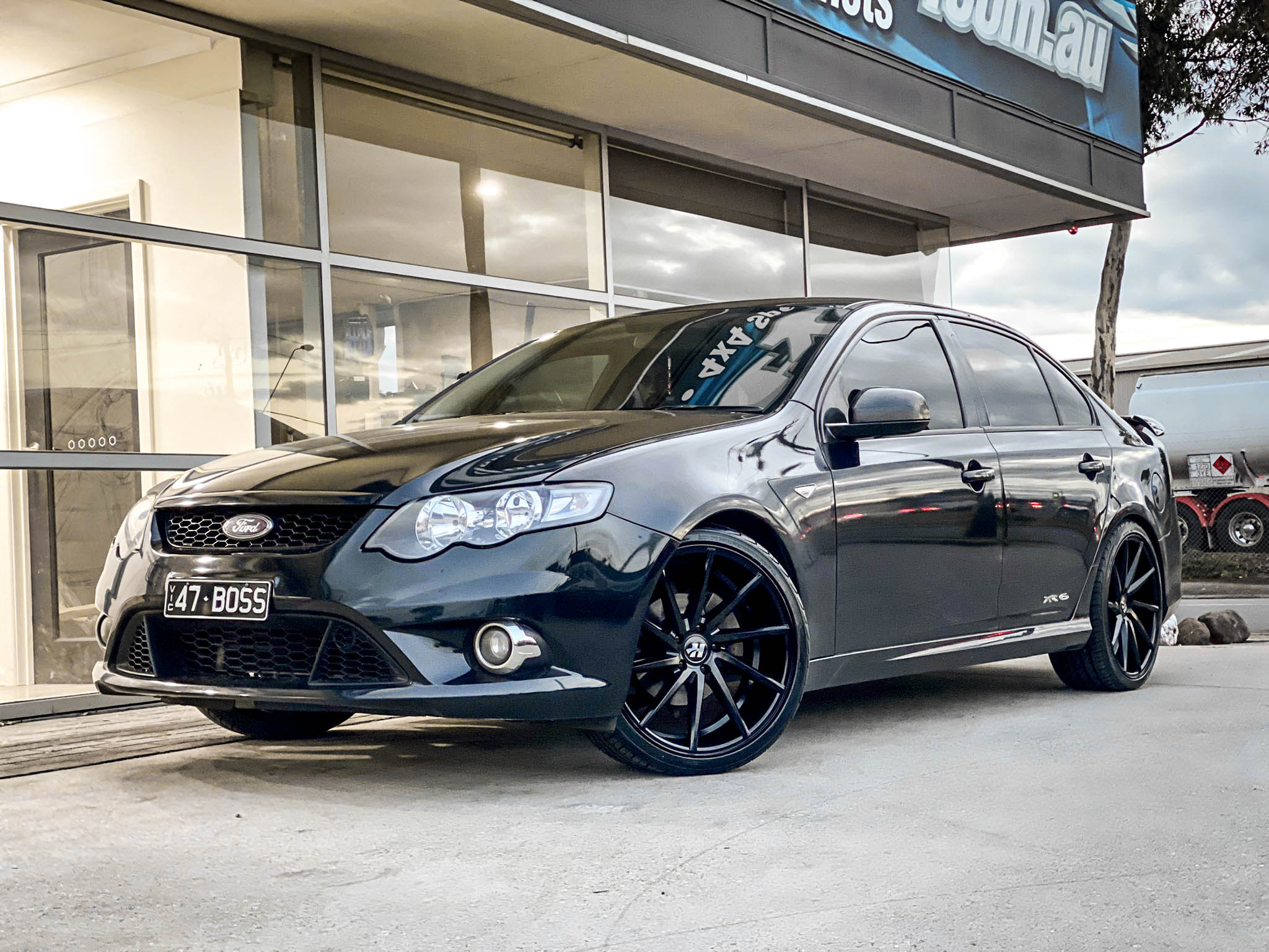 FORD FALCON HUSSLA DIRECTIONAL MATTE BLACK Wheel #7458