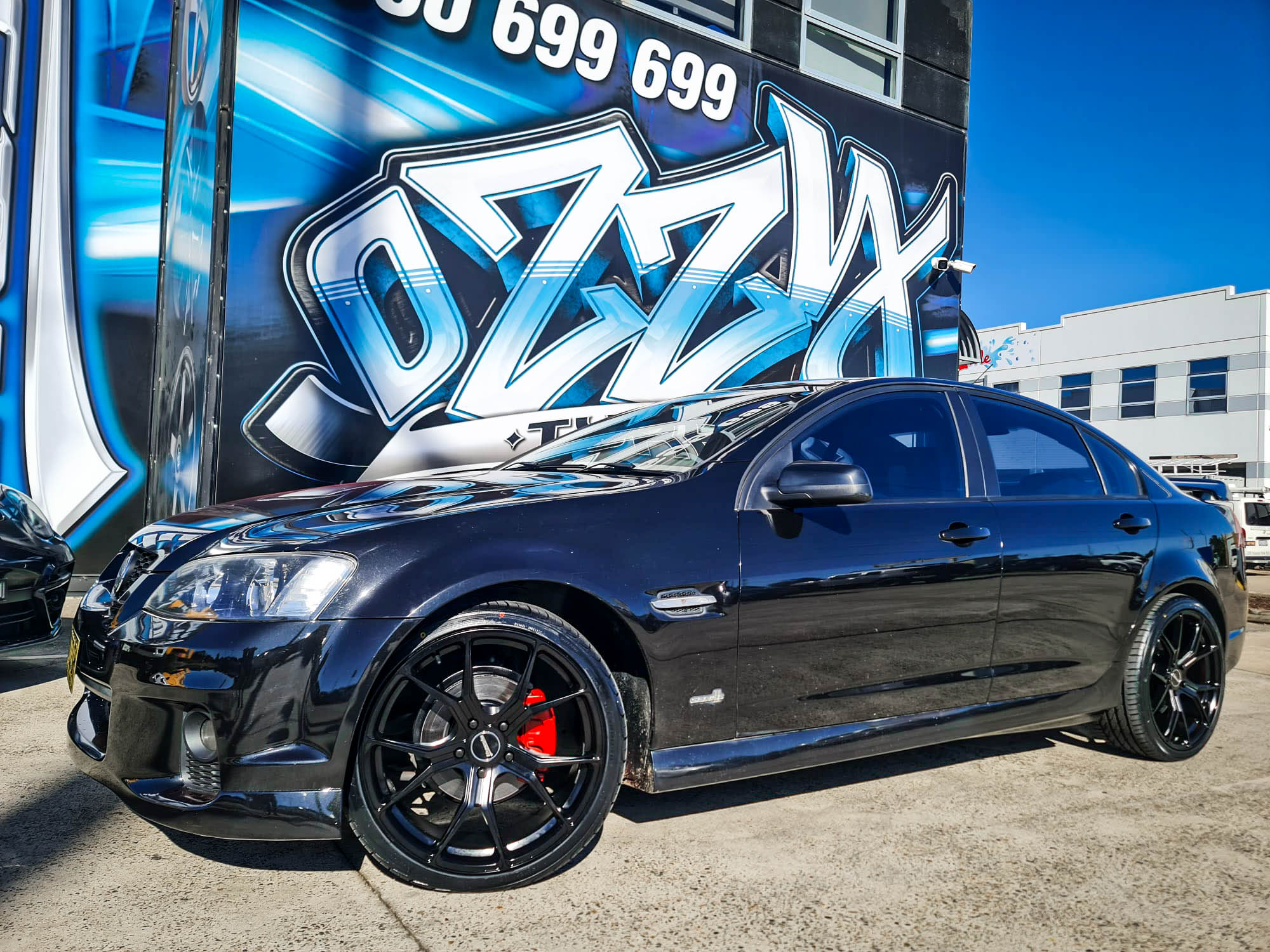 HOLDEN COMMODORE HUSSLA BREEZY MATTE BLACK Wheel #7470