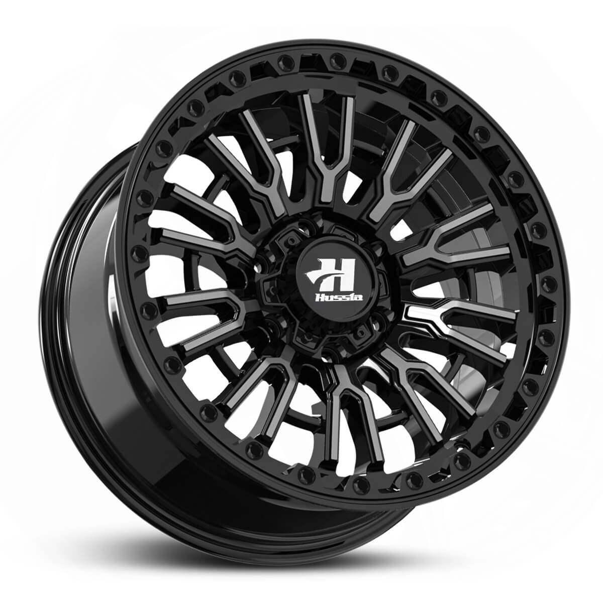 Wheel HUSSLA SNYPER GLOSS BLACK DARK TINT FACE