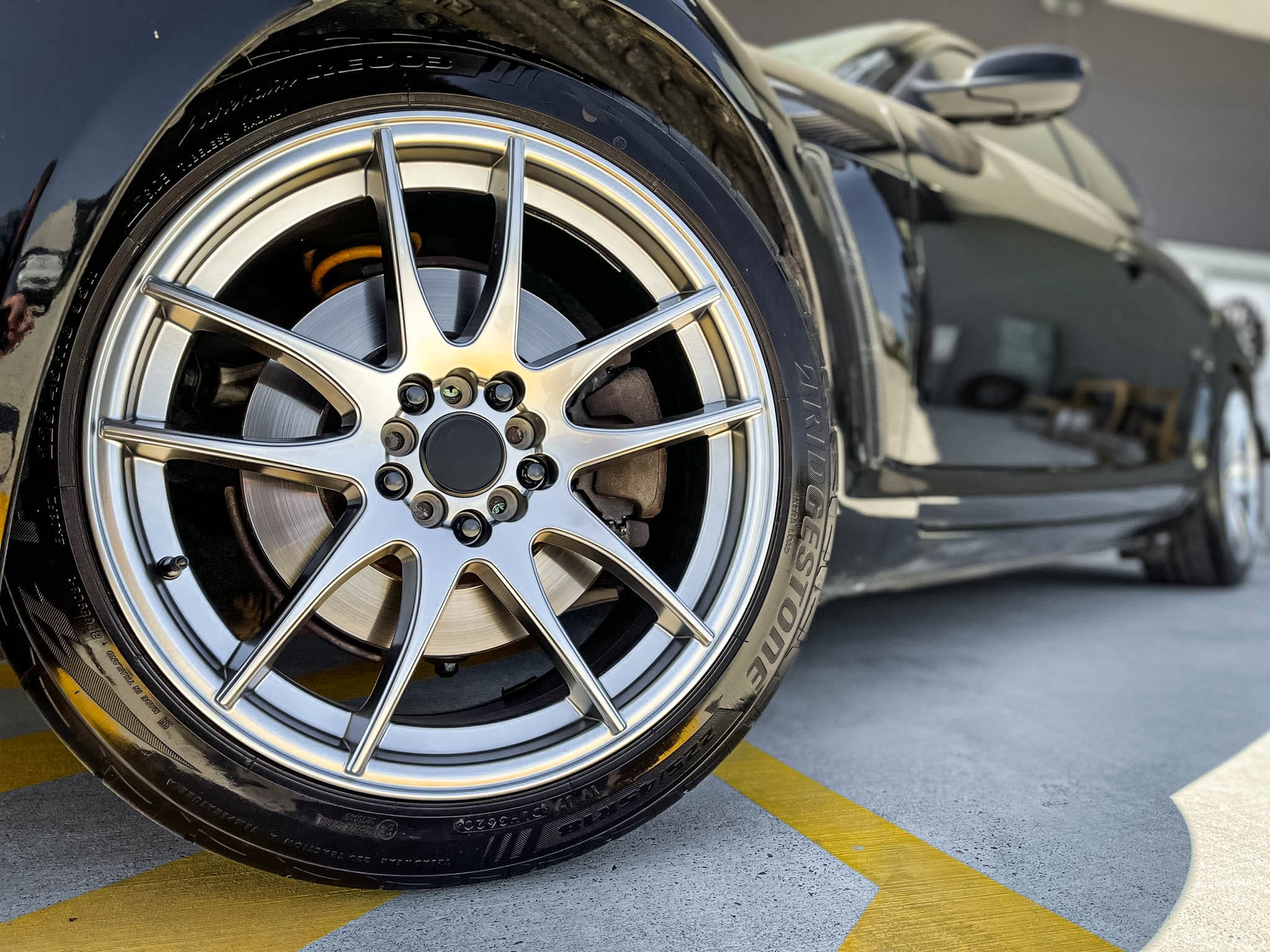 mazda rx-8 avid av-32 hyper black wheel #9676